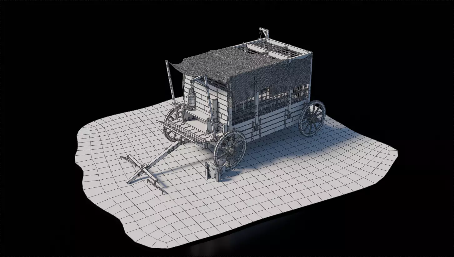 Moving Jail Medieval 3D model_3