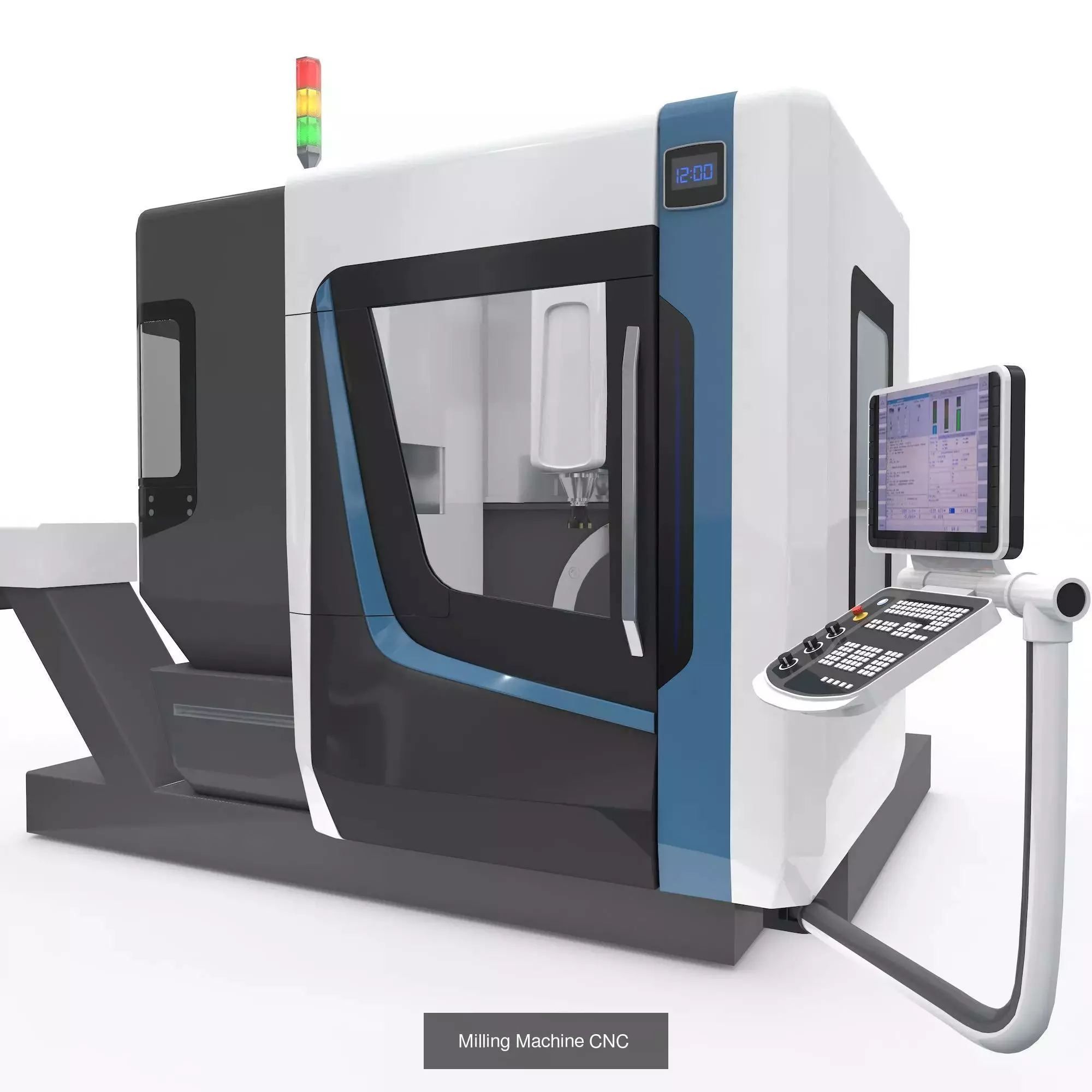 Milling Machine CNC Series 3D Model Collection_7