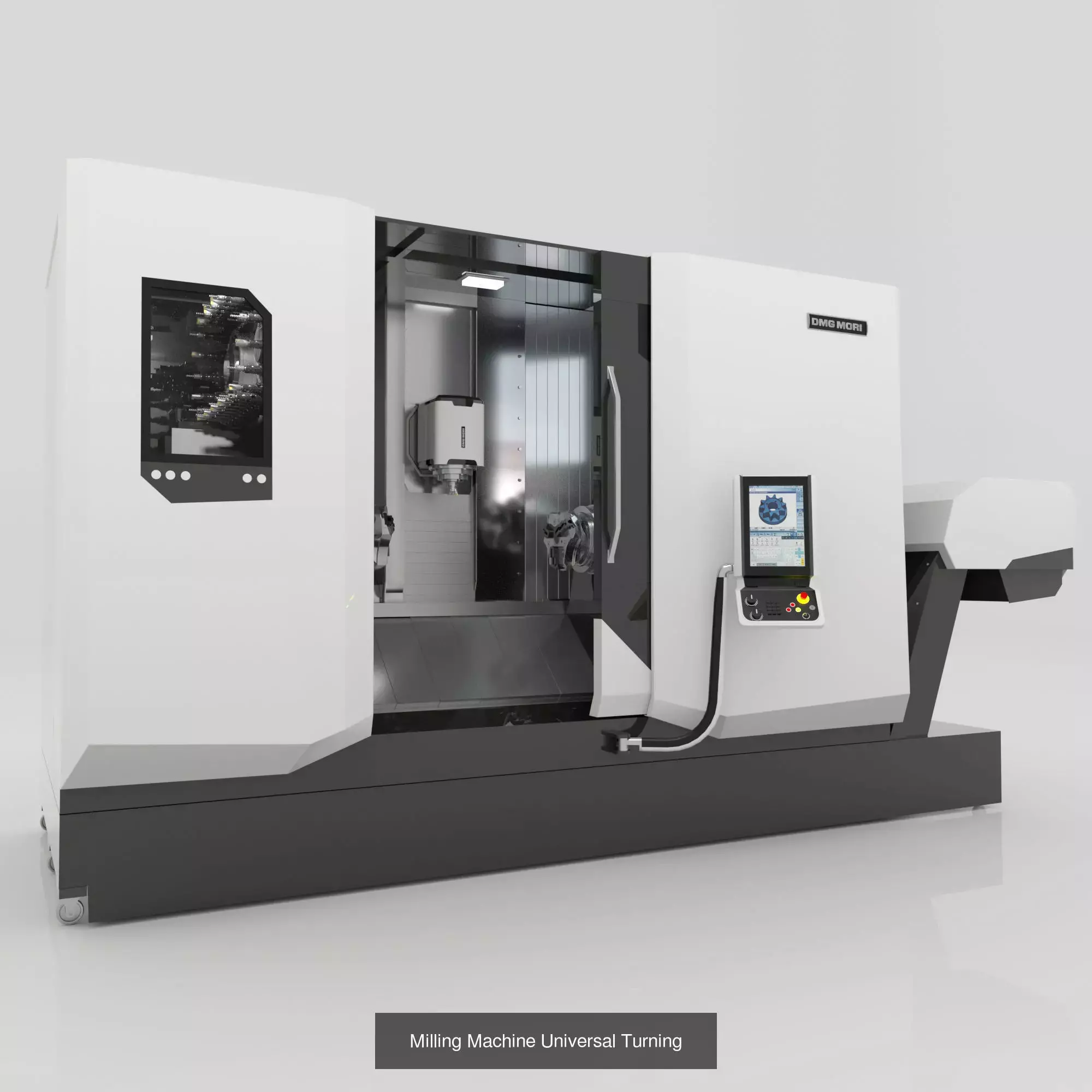 Milling Machine CNC Series 3D Model Collection_4