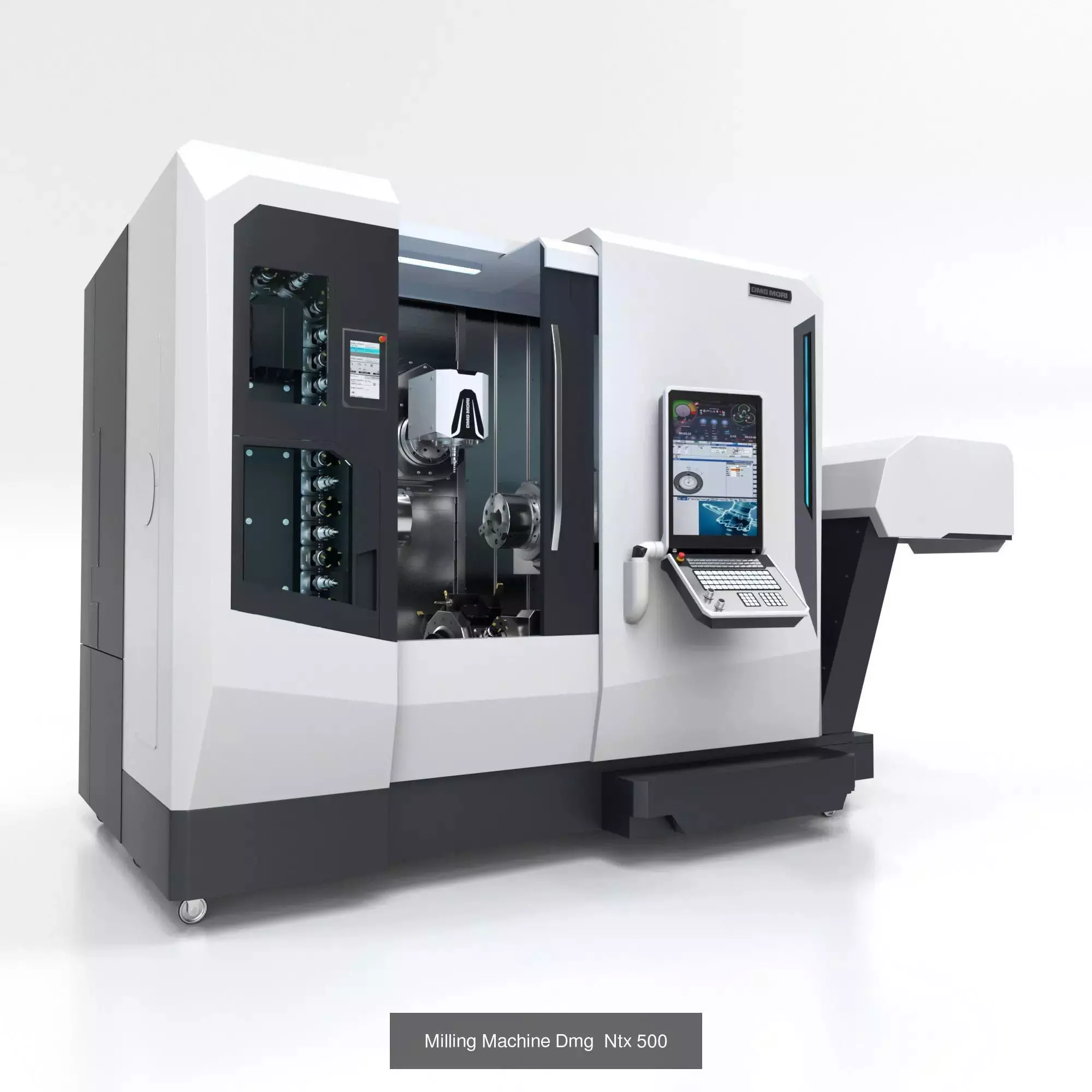 Milling Machine CNC Series 3D Model Collection_5