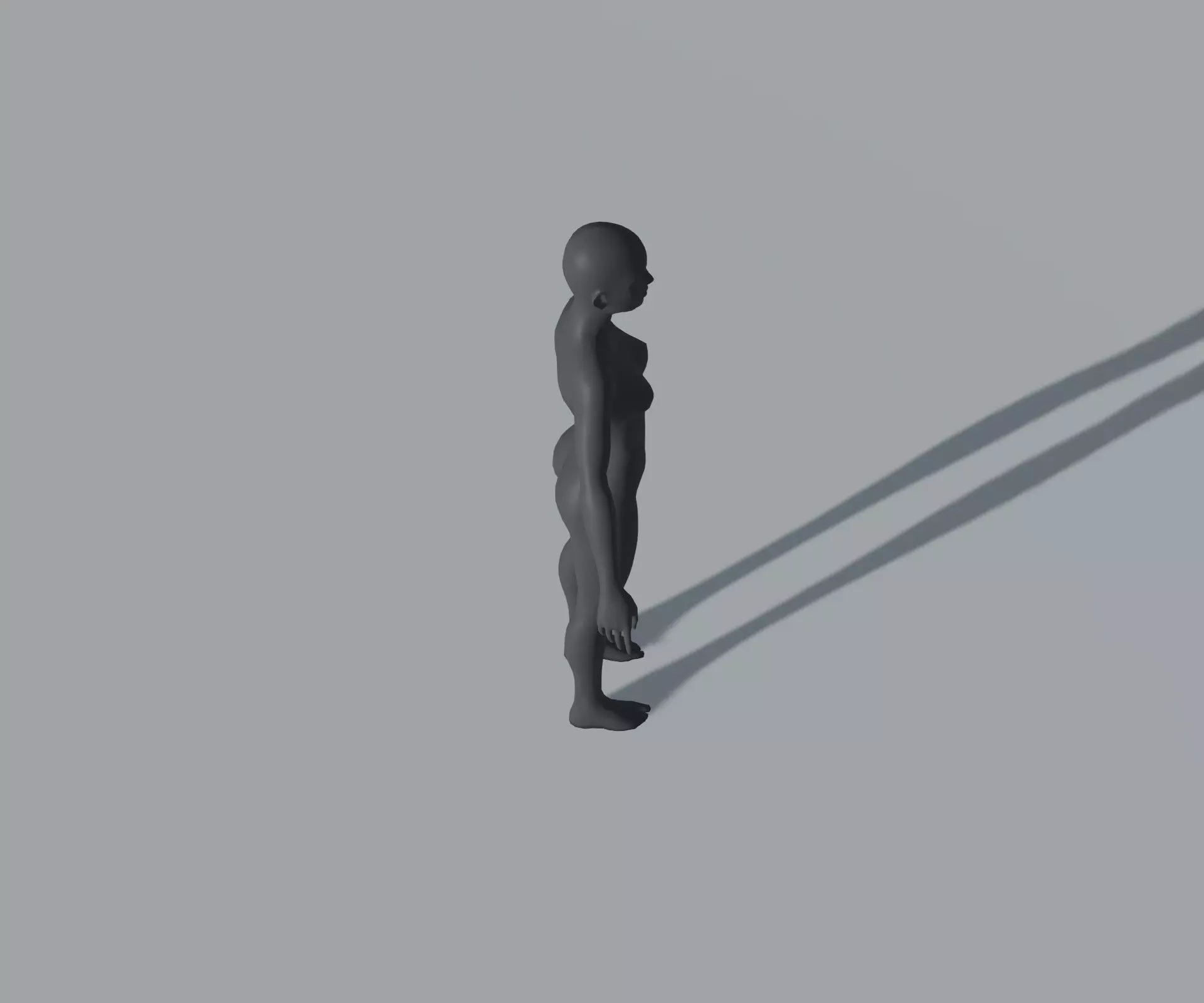 Animated Male Female Body Base Mesh 5K with 76 Sound Effects Low-poly 3D model_12