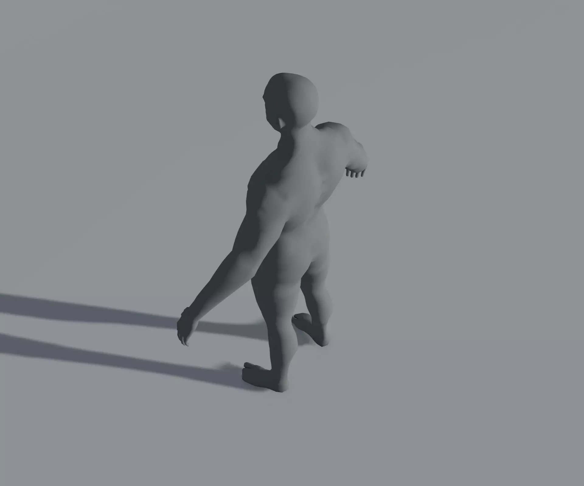 Animated Male Female Body Base Mesh 5K with 76 Sound Effects Low-poly 3D model_28