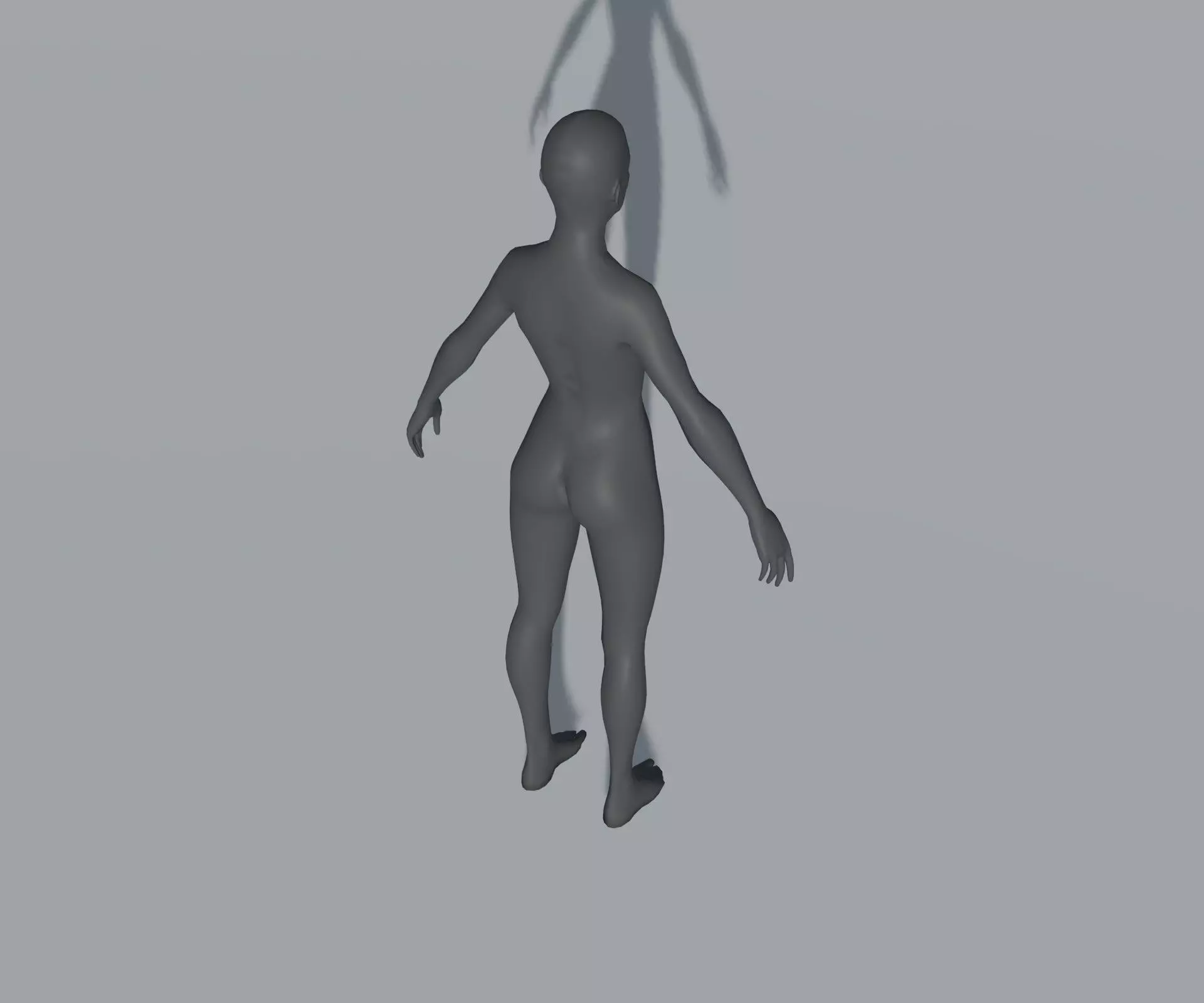 Animated Male Female Body Base Mesh 5K with 76 Sound Effects Low-poly 3D model_10