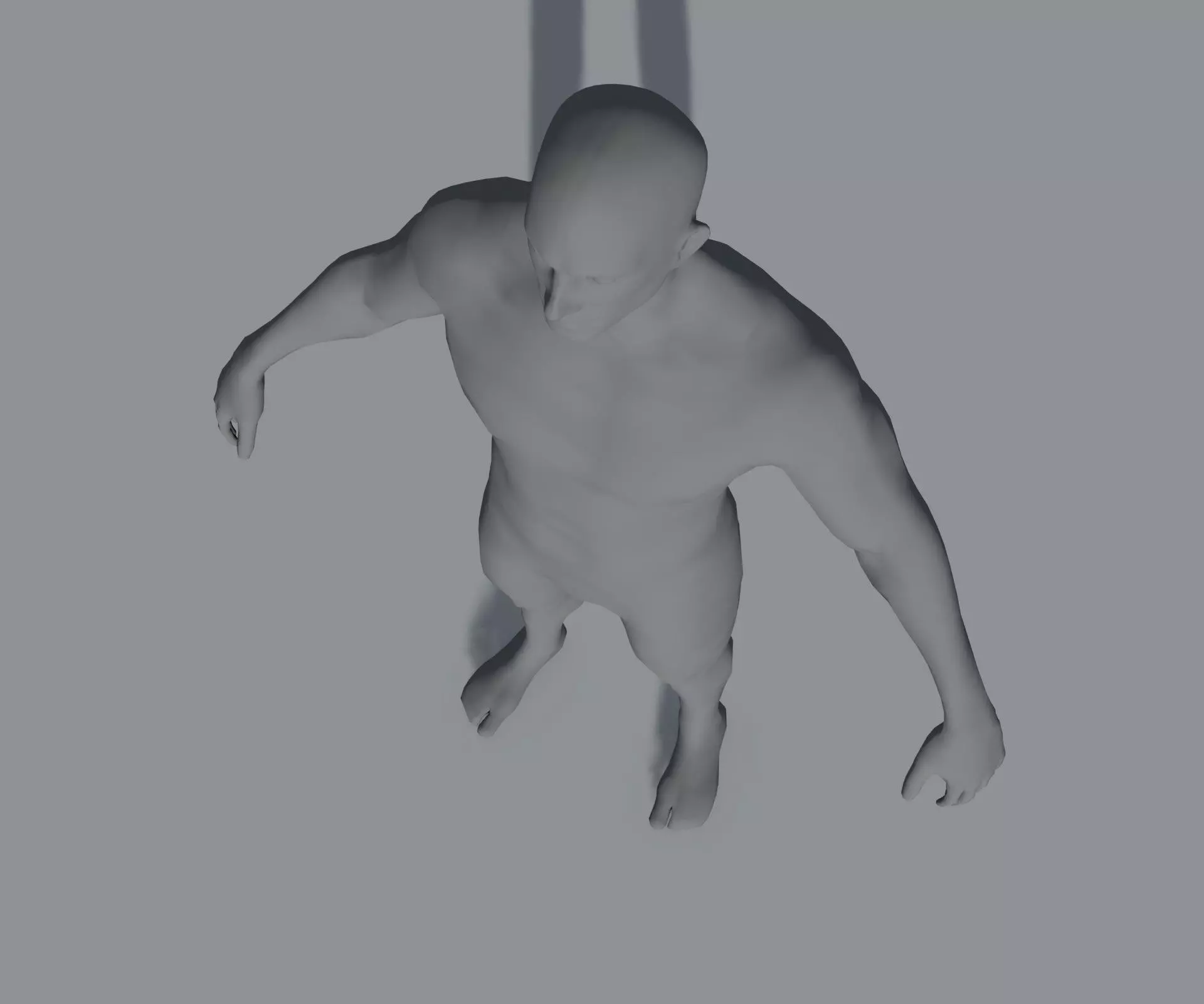 Animated Male Female Body Base Mesh 5K with 76 Sound Effects Low-poly 3D model_33