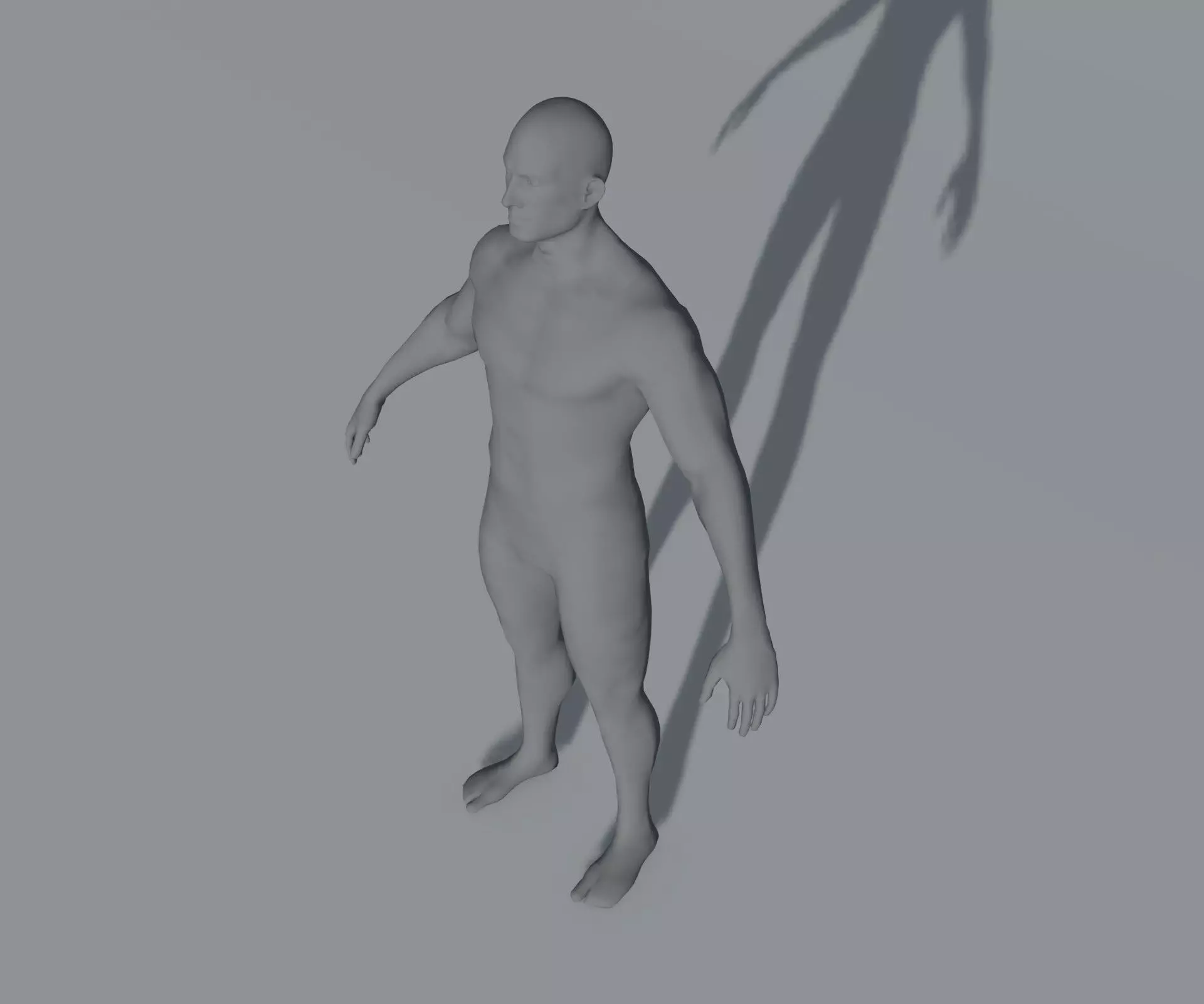 Animated Male Female Body Base Mesh 5K with 76 Sound Effects Low-poly 3D model_30