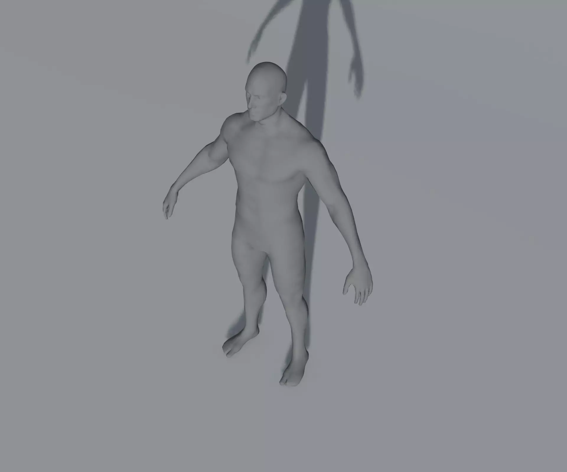Animated Male Female Body Base Mesh 5K with 76 Sound Effects Low-poly 3D model_24