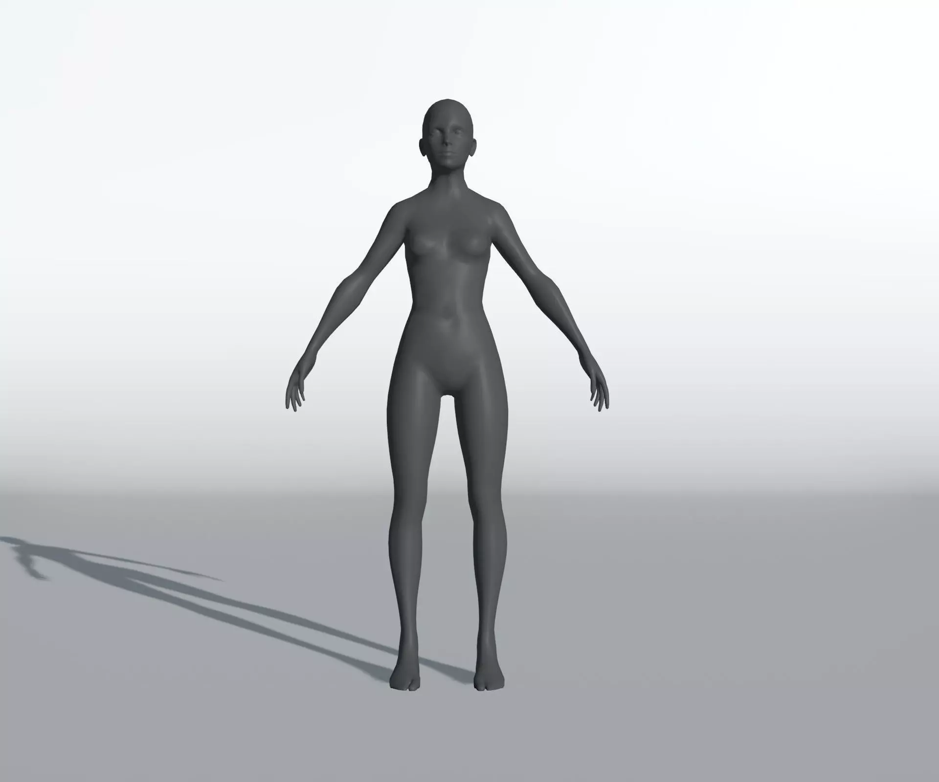Animated Male Female Body Base Mesh 5K with 76 Sound Effects Low-poly 3D model_5