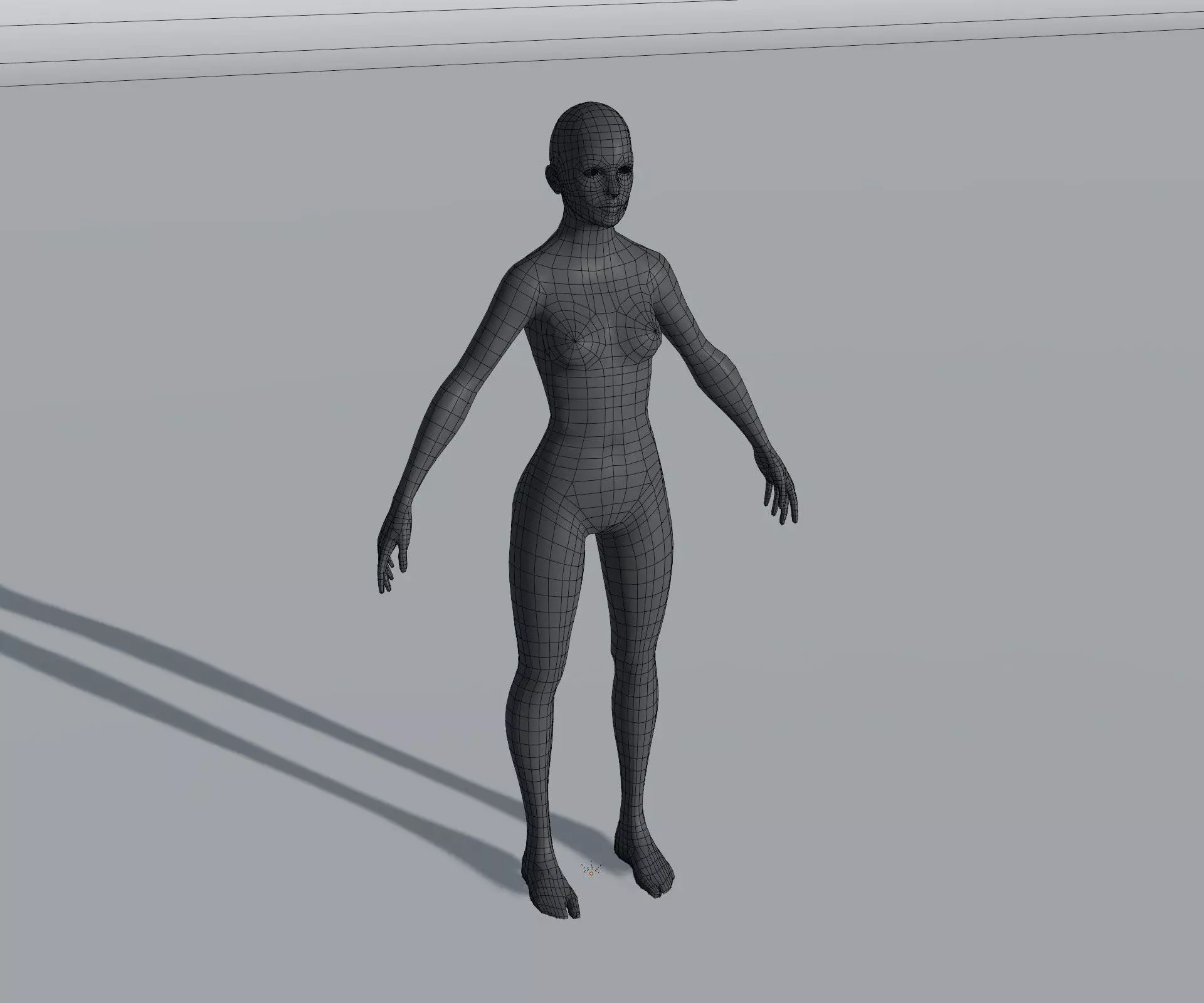 Animated Male Female Body Base Mesh 5K with 76 Sound Effects Low-poly 3D model_21