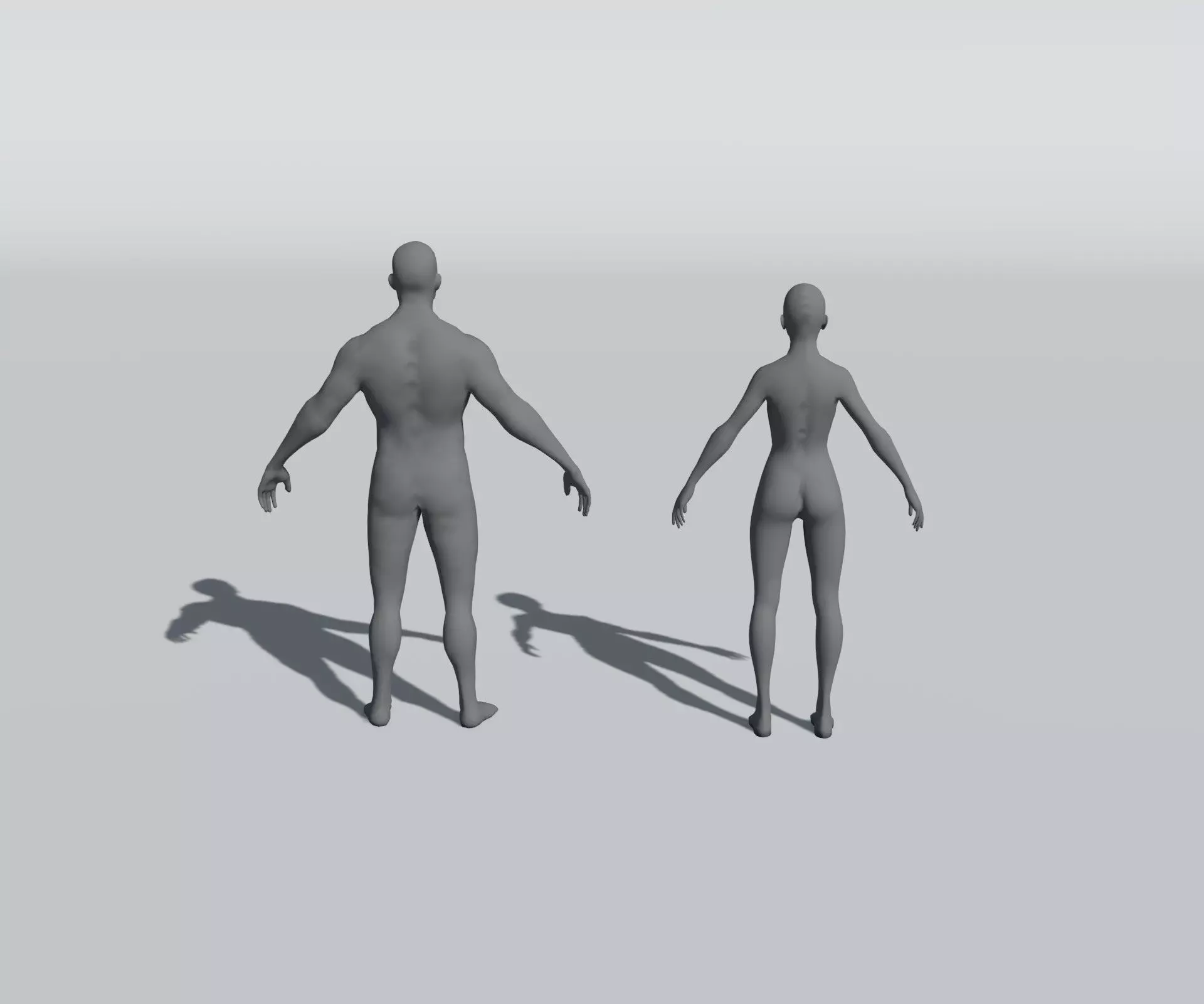 Animated Male Female Body Base Mesh 5K with 76 Sound Effects Low-poly 3D model_2