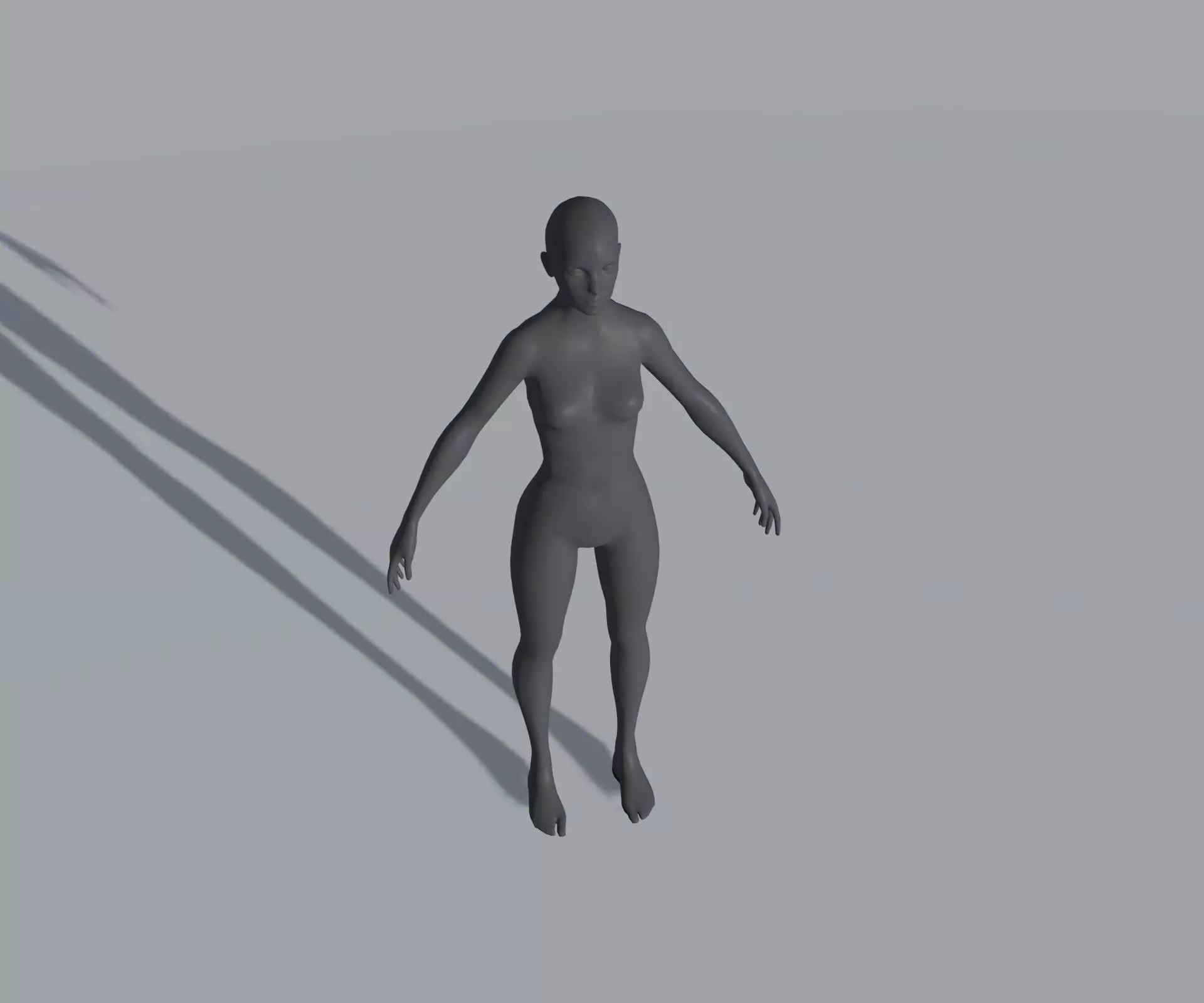 Animated Male Female Body Base Mesh 5K with 76 Sound Effects Low-poly 3D model_6
