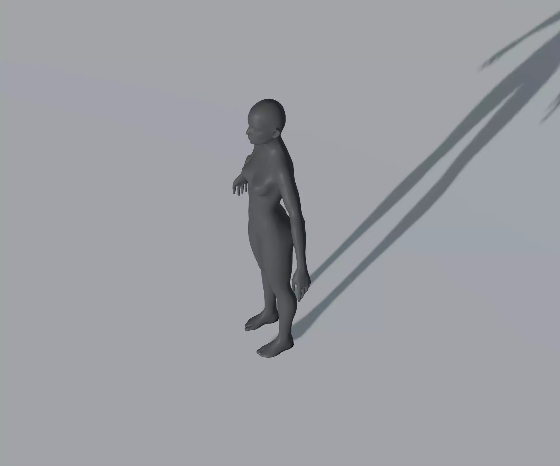 Animated Male Female Body Base Mesh 5K with 76 Sound Effects Low-poly 3D model_20