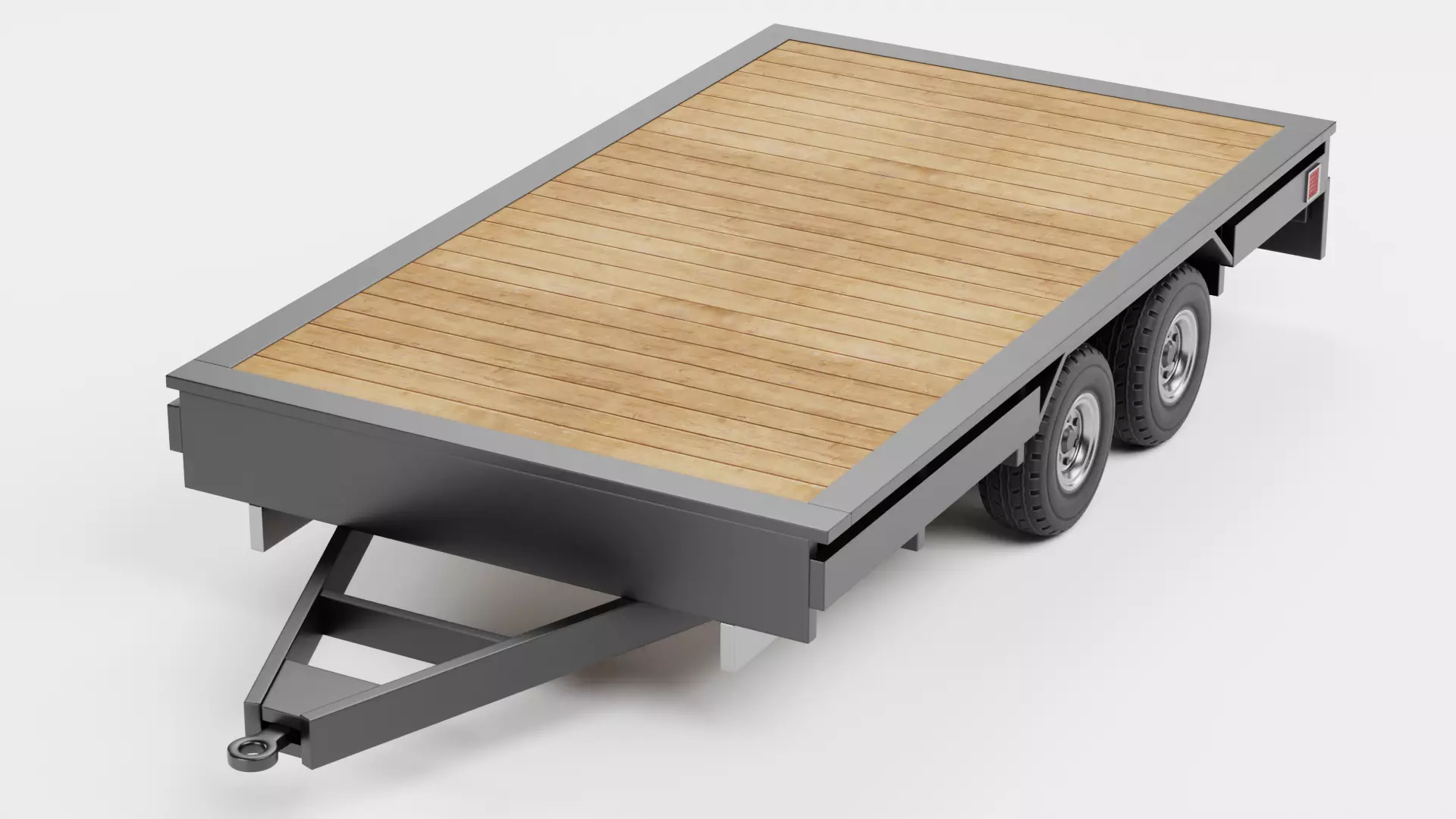 Universal Trailer Collection Low-poly 3D model_11