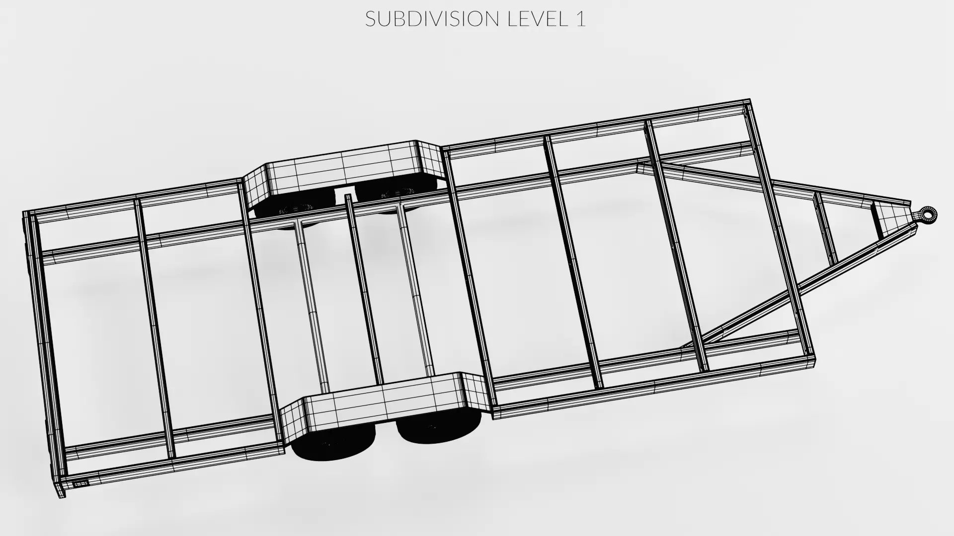 Universal Trailer Collection Low-poly 3D model_40