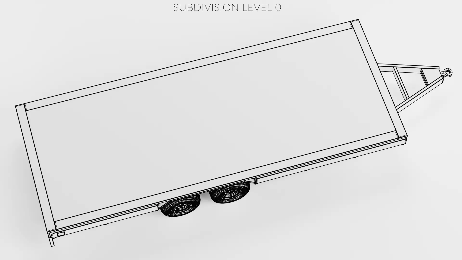 Universal Trailer Collection Low-poly 3D model_33