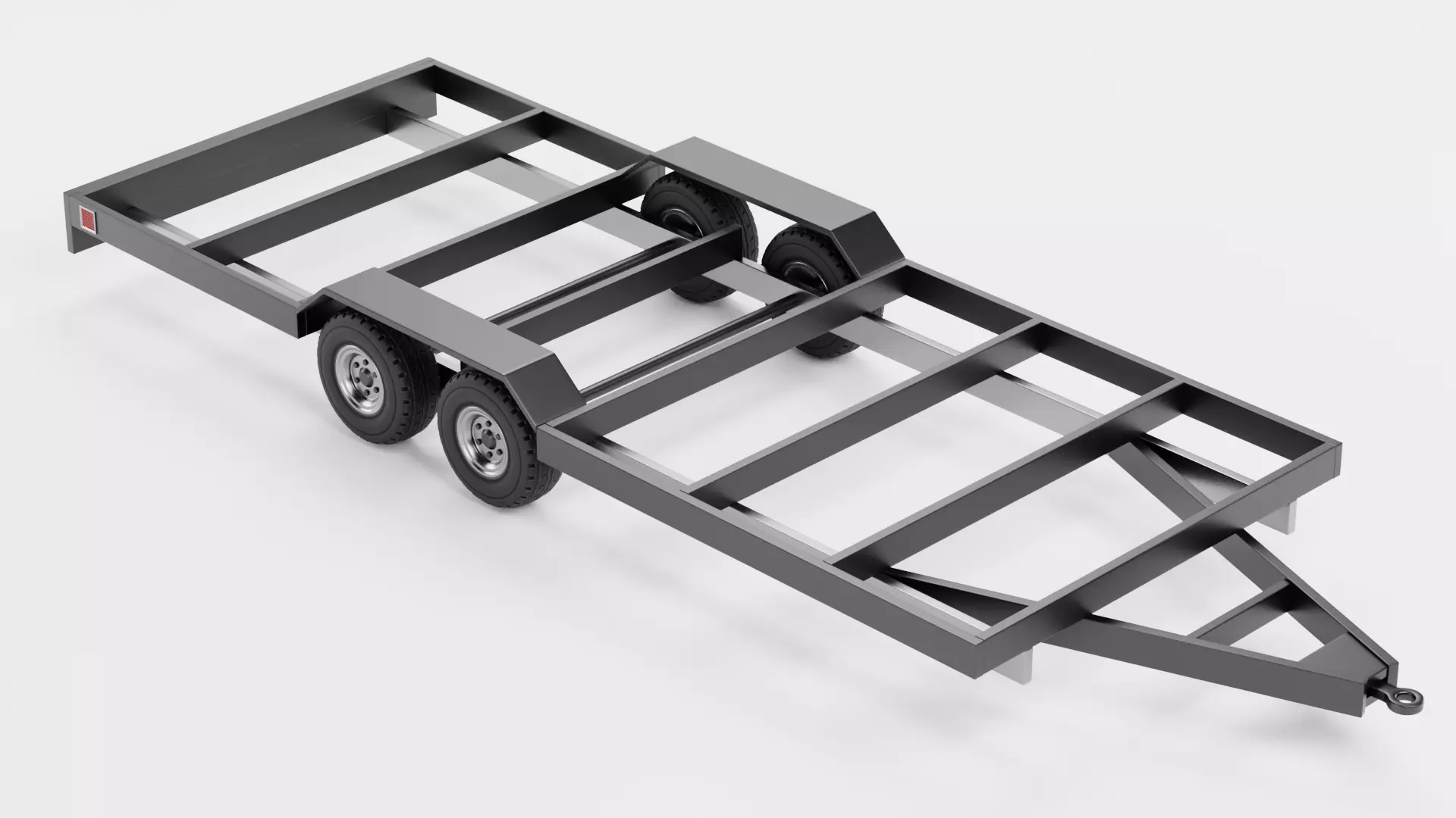 Universal Trailer Collection Low-poly 3D model_12