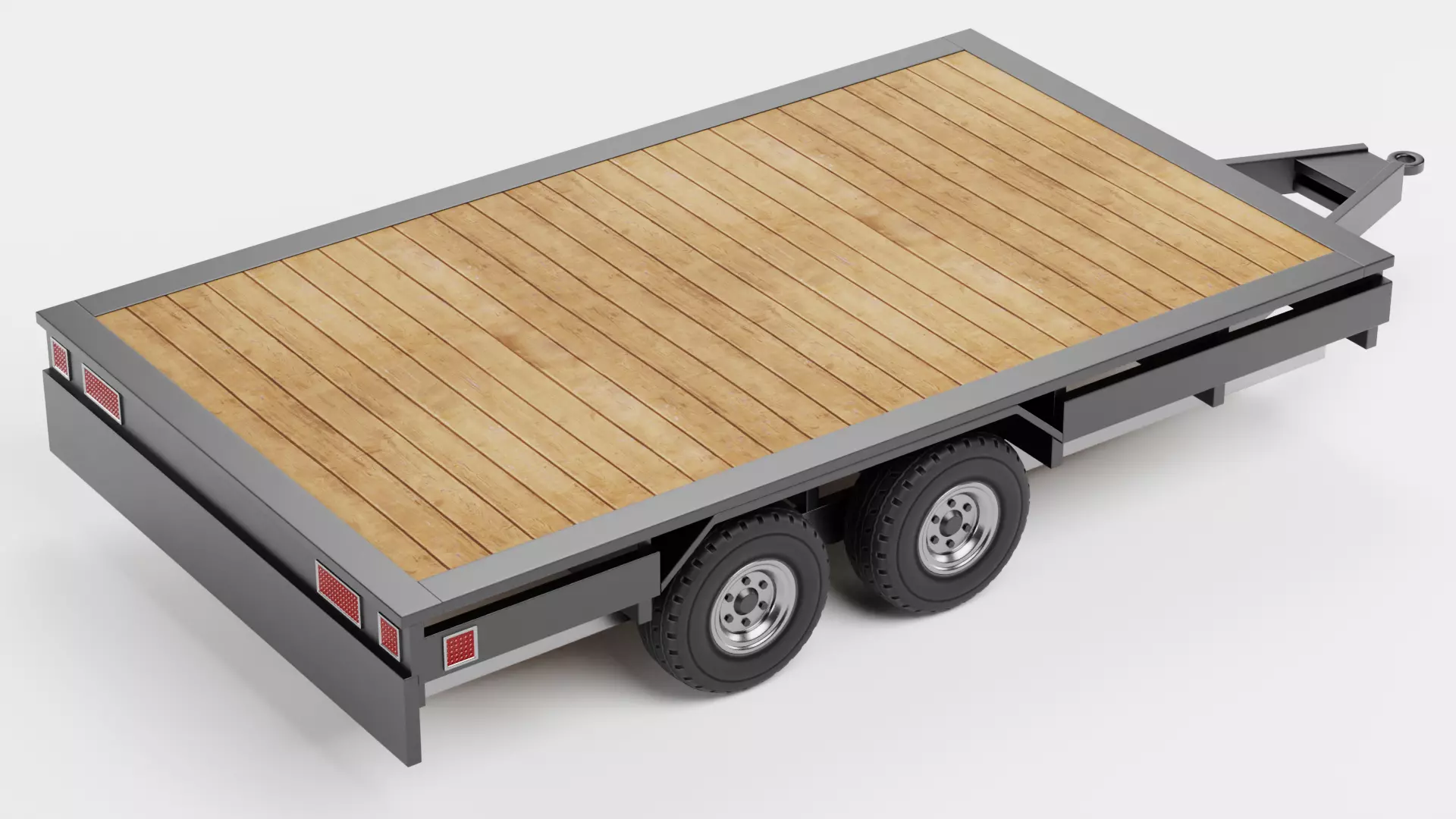 Universal Trailer Collection Low-poly 3D model_8