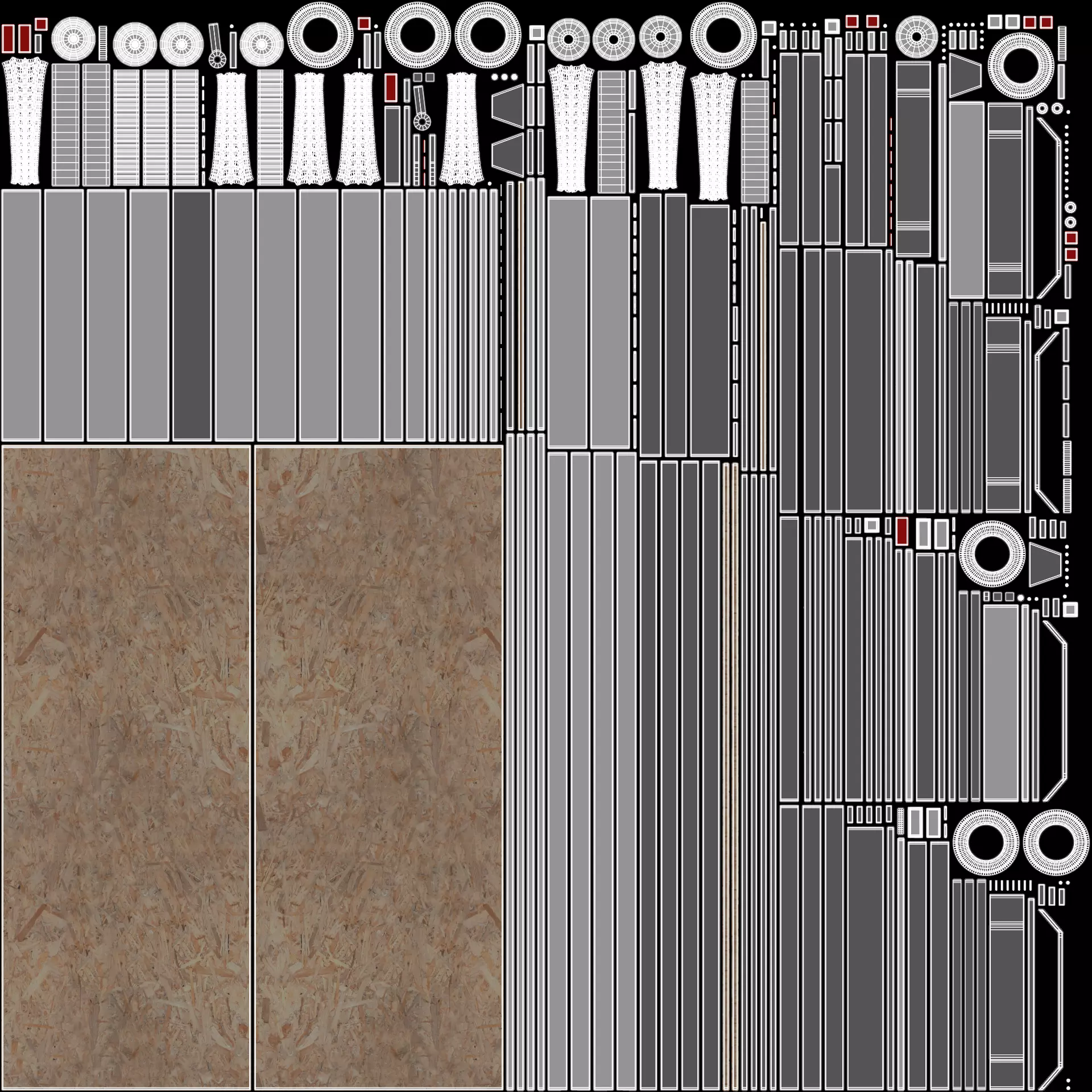 Universal Trailer Collection Low-poly 3D model_30