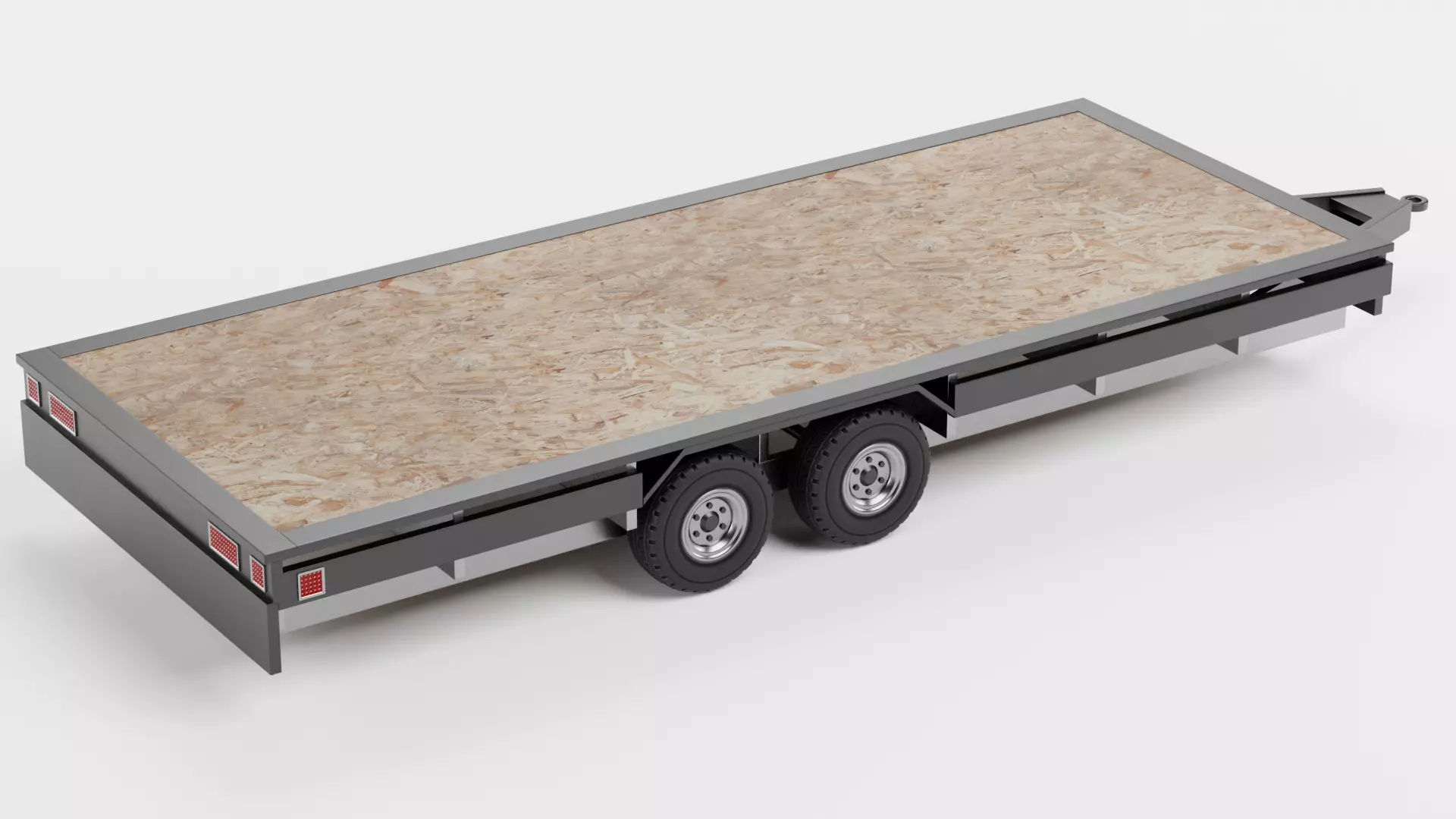 Universal Trailer Collection Low-poly 3D model_17