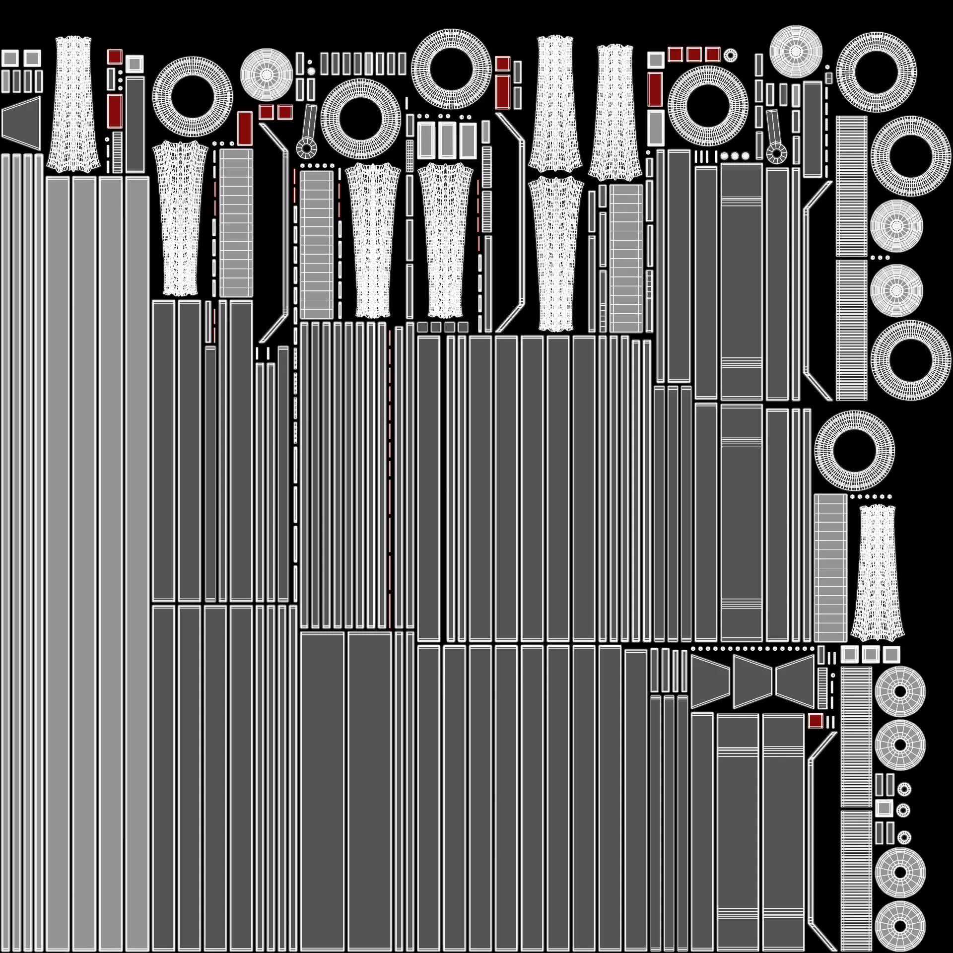 Universal Trailer Collection Low-poly 3D model_25