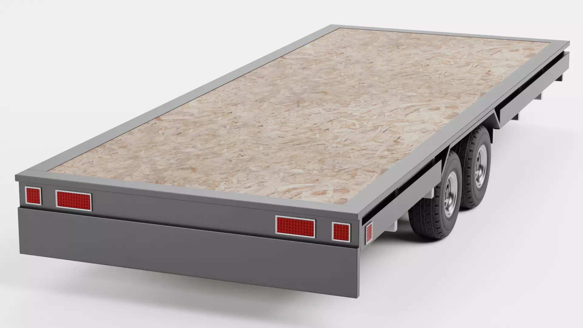 Universal Trailer Collection Low-poly 3D model_18