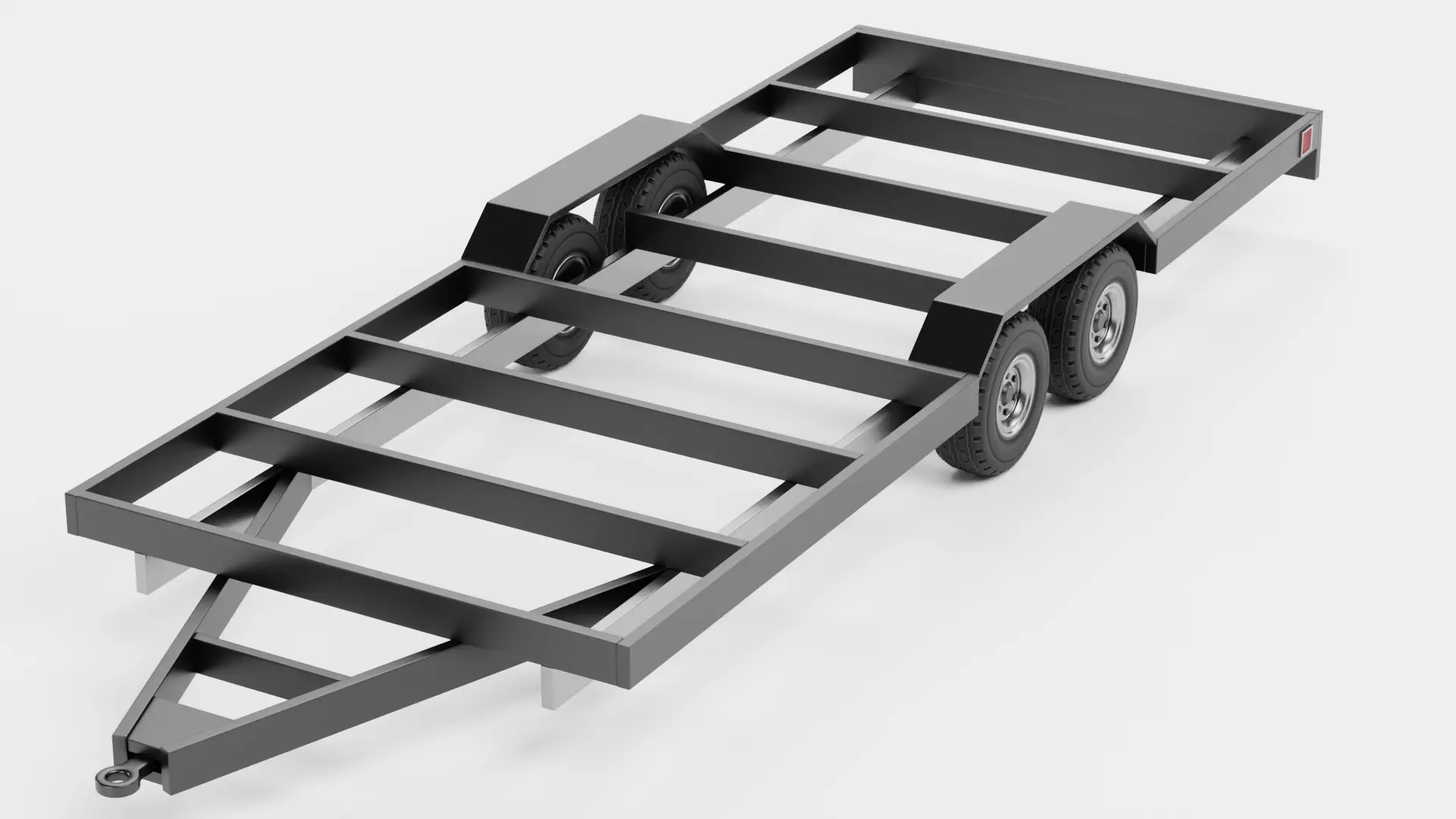 Universal Trailer Collection Low-poly 3D model_35