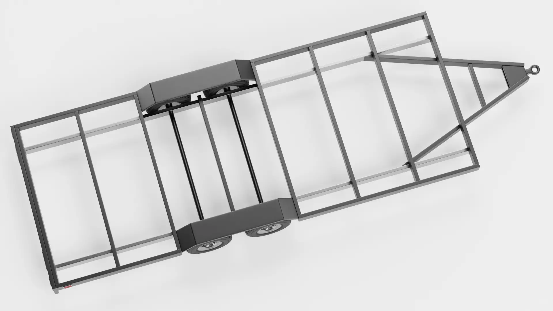 Universal Trailer Collection Low-poly 3D model_36