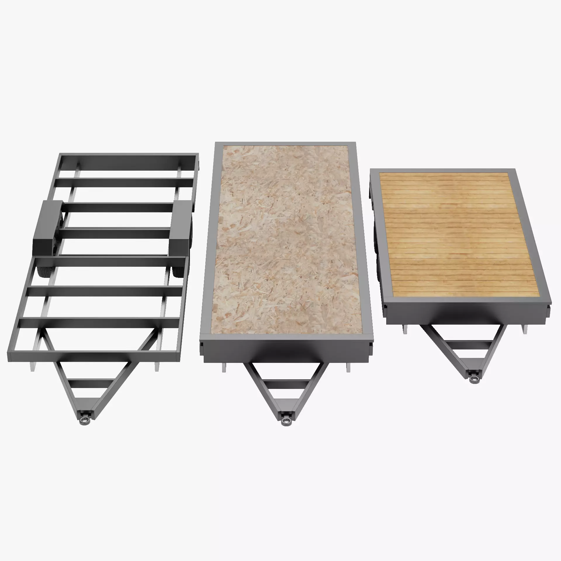 Universal Trailer Collection Low-poly 3D model_41