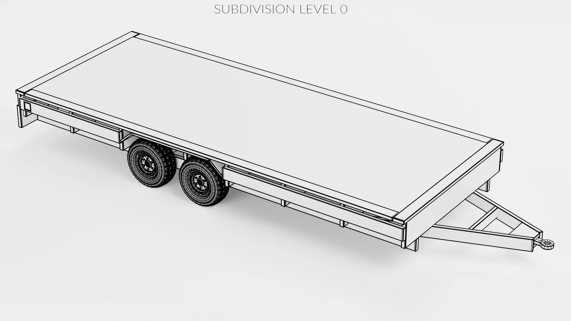 Universal Trailer Collection Low-poly 3D model_31