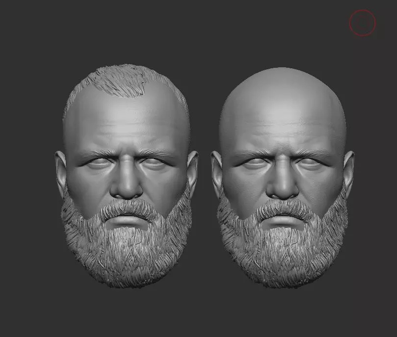 AEW Jon Moxlet Headsculpt for Action Figures 3D print model_0