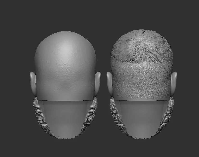 AEW Jon Moxlet Headsculpt for Action Figures 3D print model_3