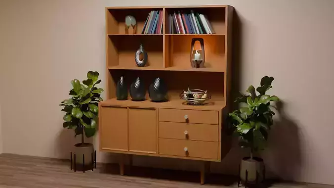 Mid Century Modern Hutch