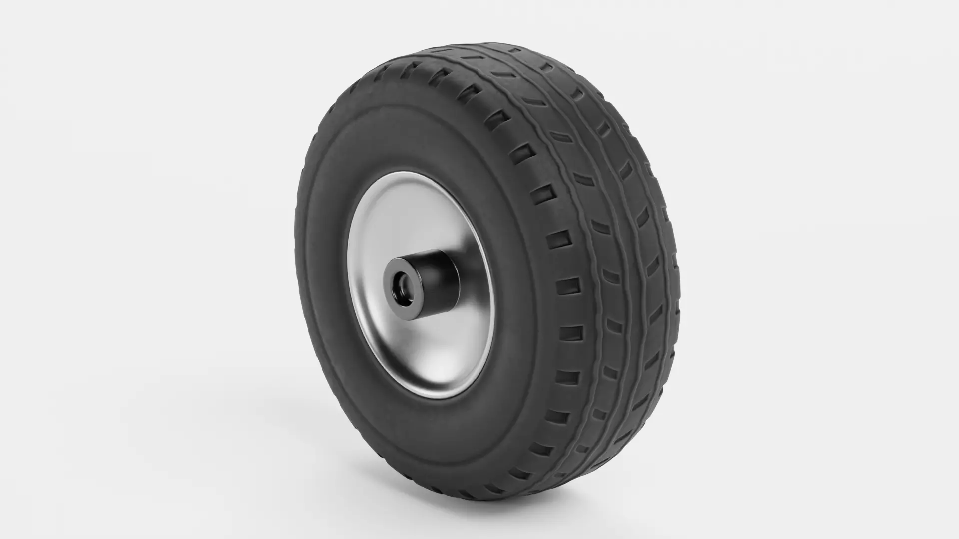 Tire V1 - Wide Automotive Wheel Low-poly 3D model_4