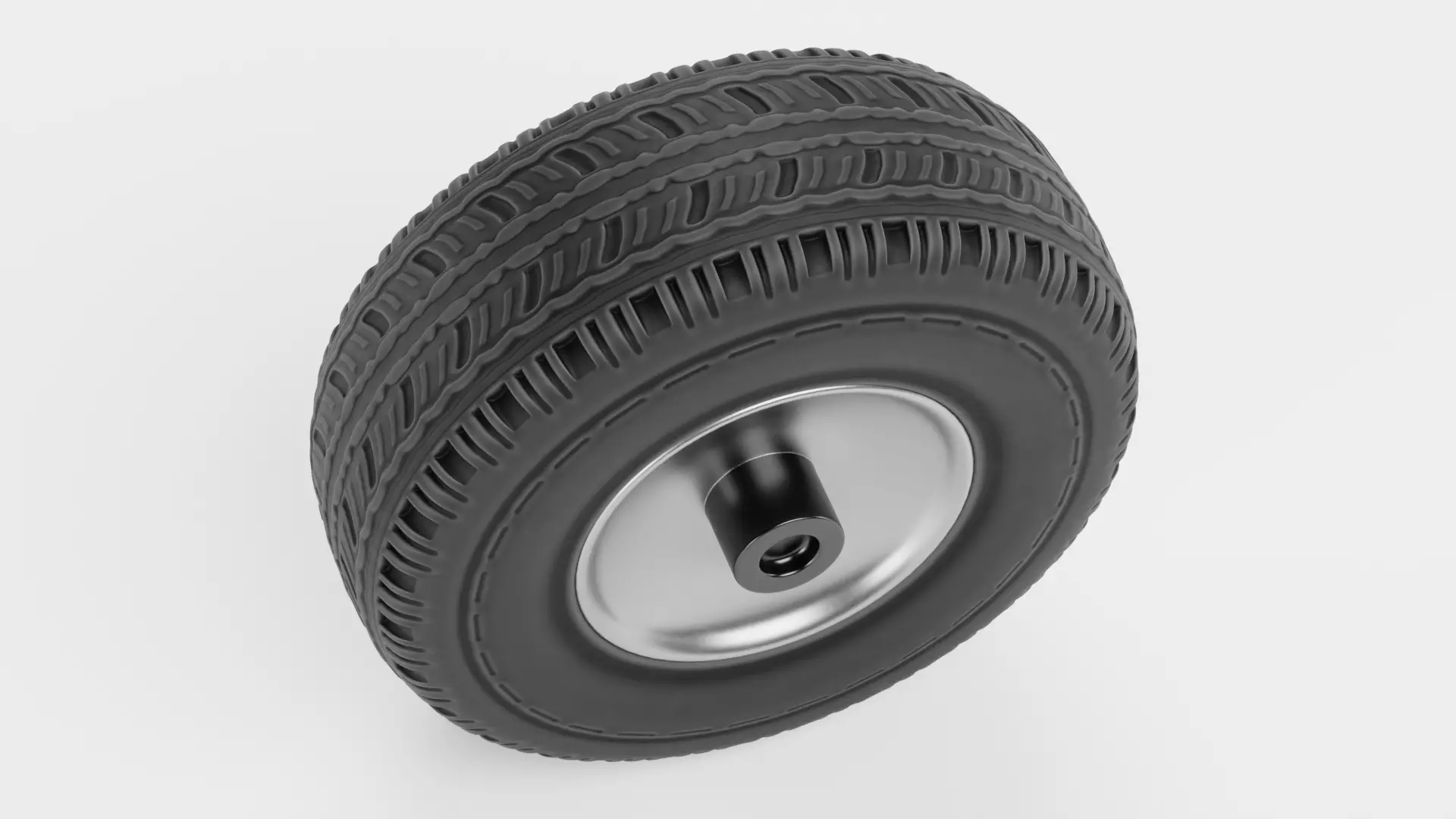 Tire V2 - Standard Automotive Wheel Low-poly 3D model_5