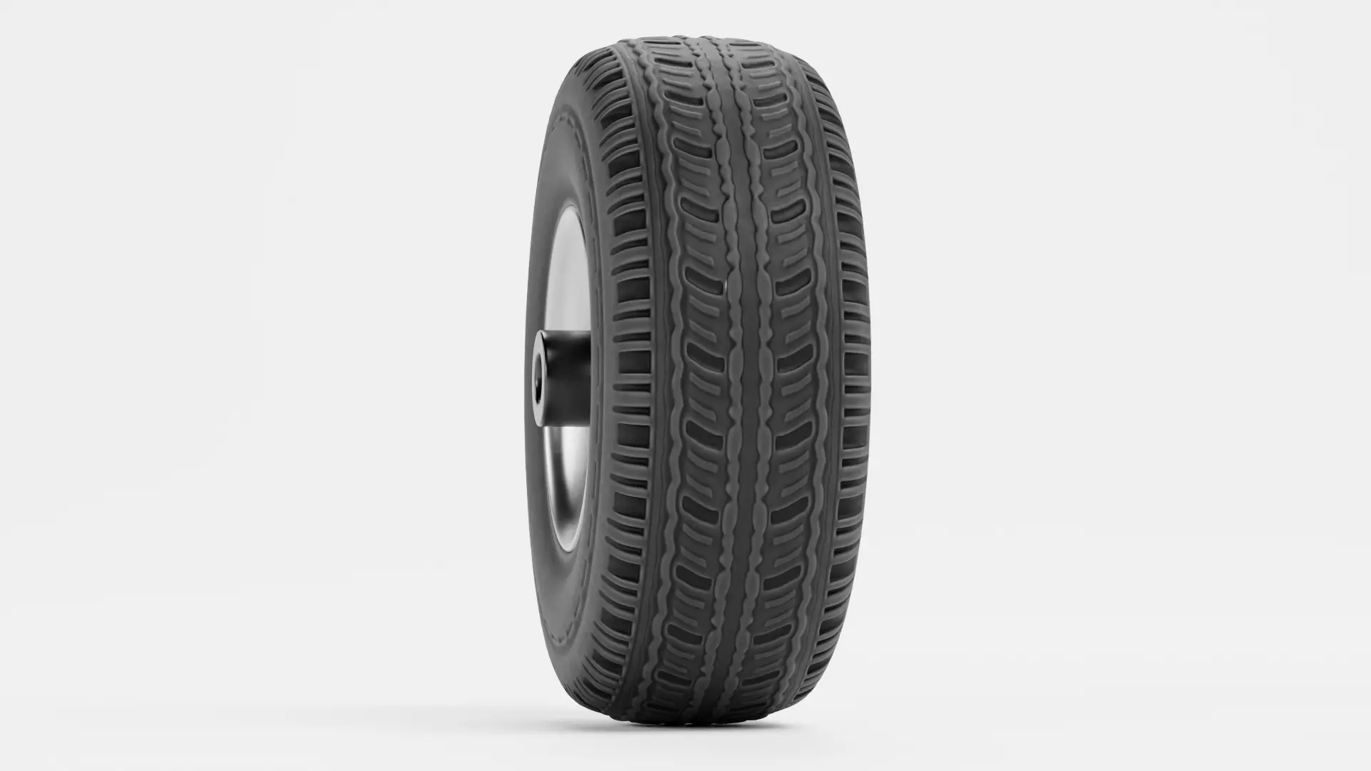 Tire V2 - Standard Automotive Wheel Low-poly 3D model_3