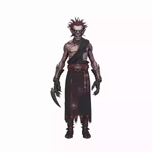 Detailed Sinister Undead Warlock Demonic Tome