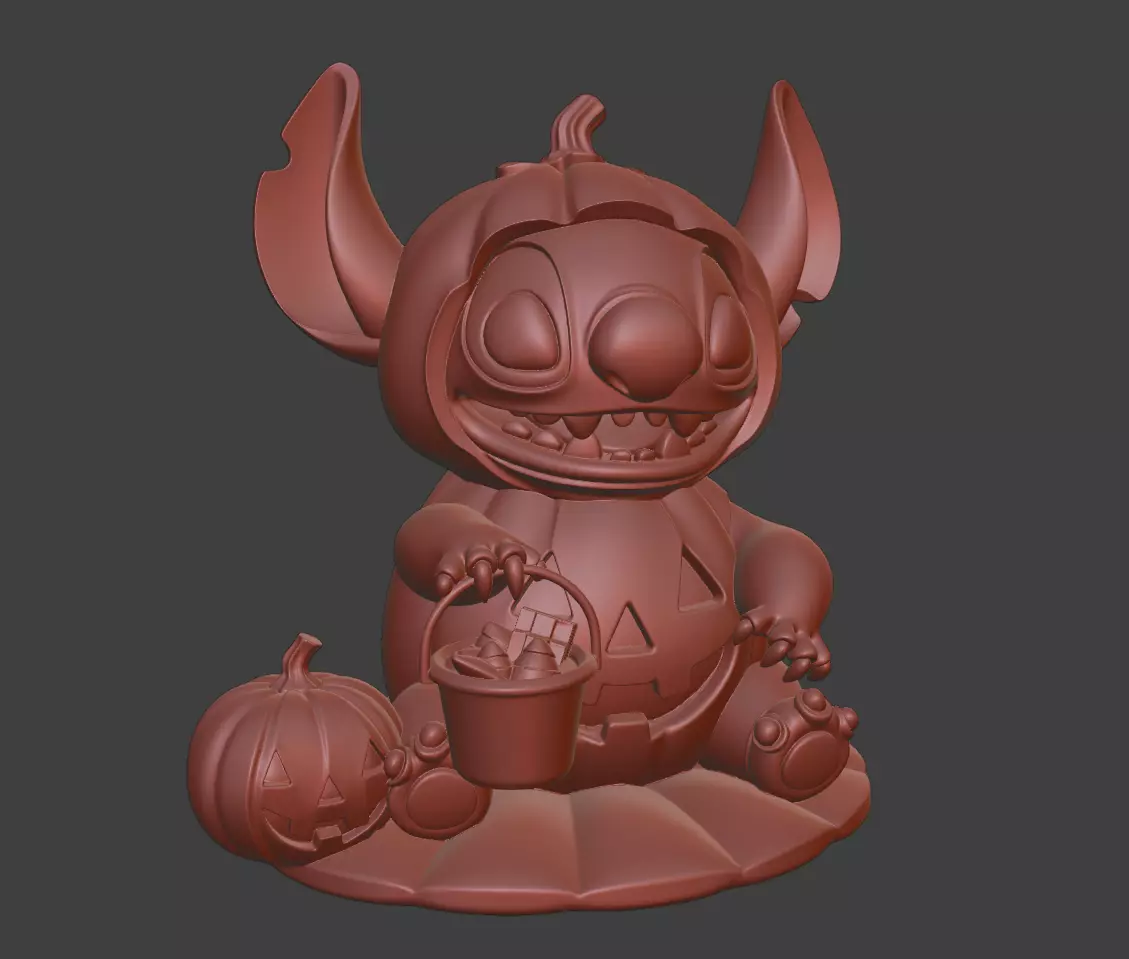 Spooky Stitch - Halloween Edition 3D print model_1