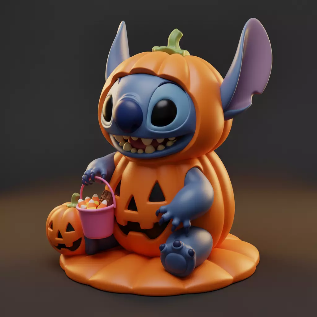 Spooky Stitch - Halloween Edition 3D print model_0