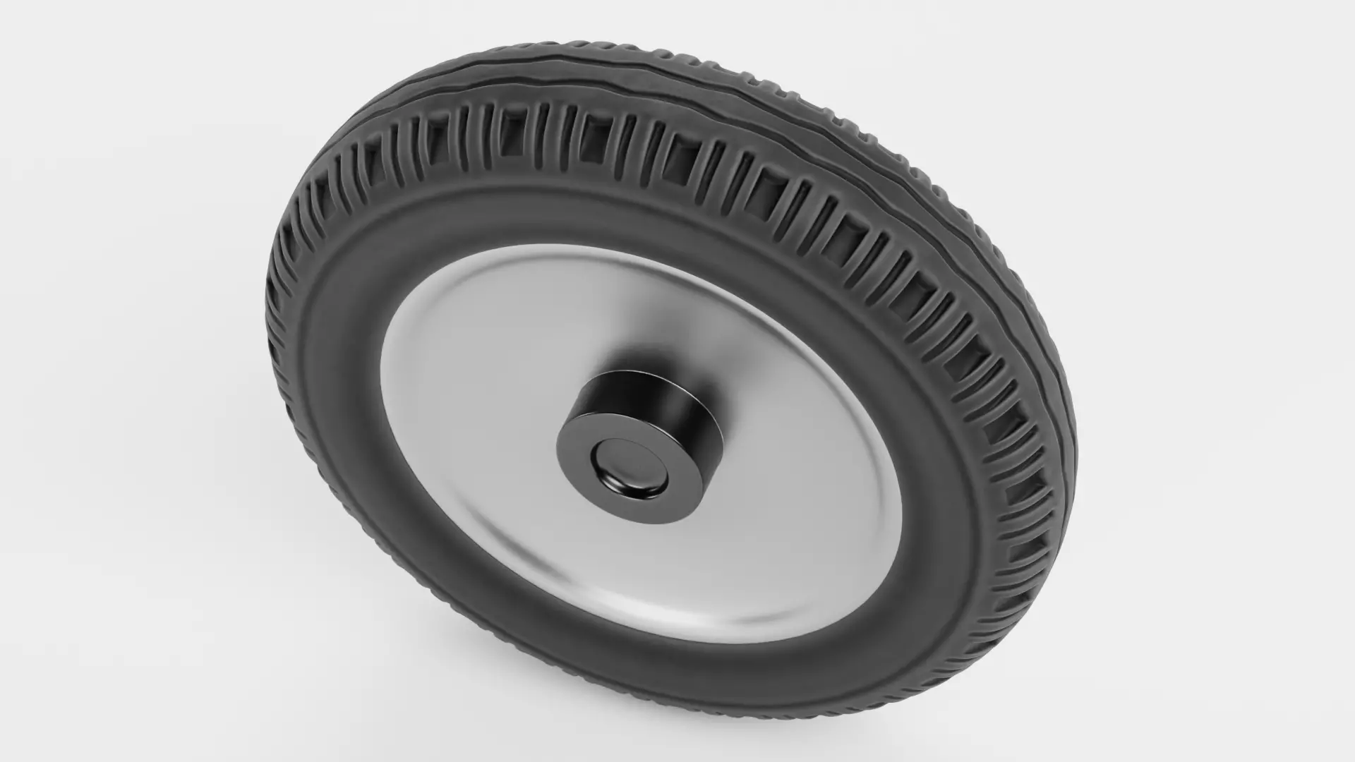 Tire V3 - Narrow Automotive Wheel Low-poly 3D model_5