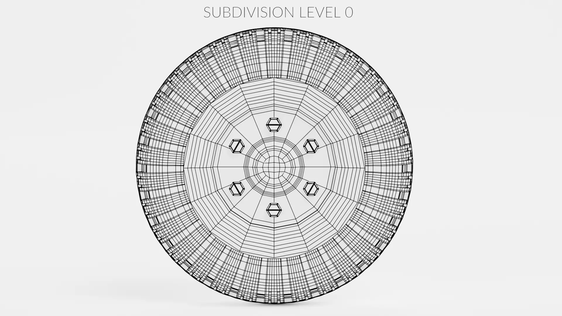 Tire V3 - Narrow Automotive Wheel Low-poly 3D model_9