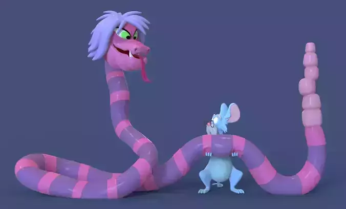 MERLIN AND MIM FROM THE SWORD IN THE STONE-PARTS ADN COMPLETE