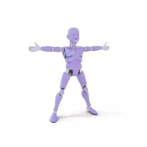 Purple Articulation Dummy model pack