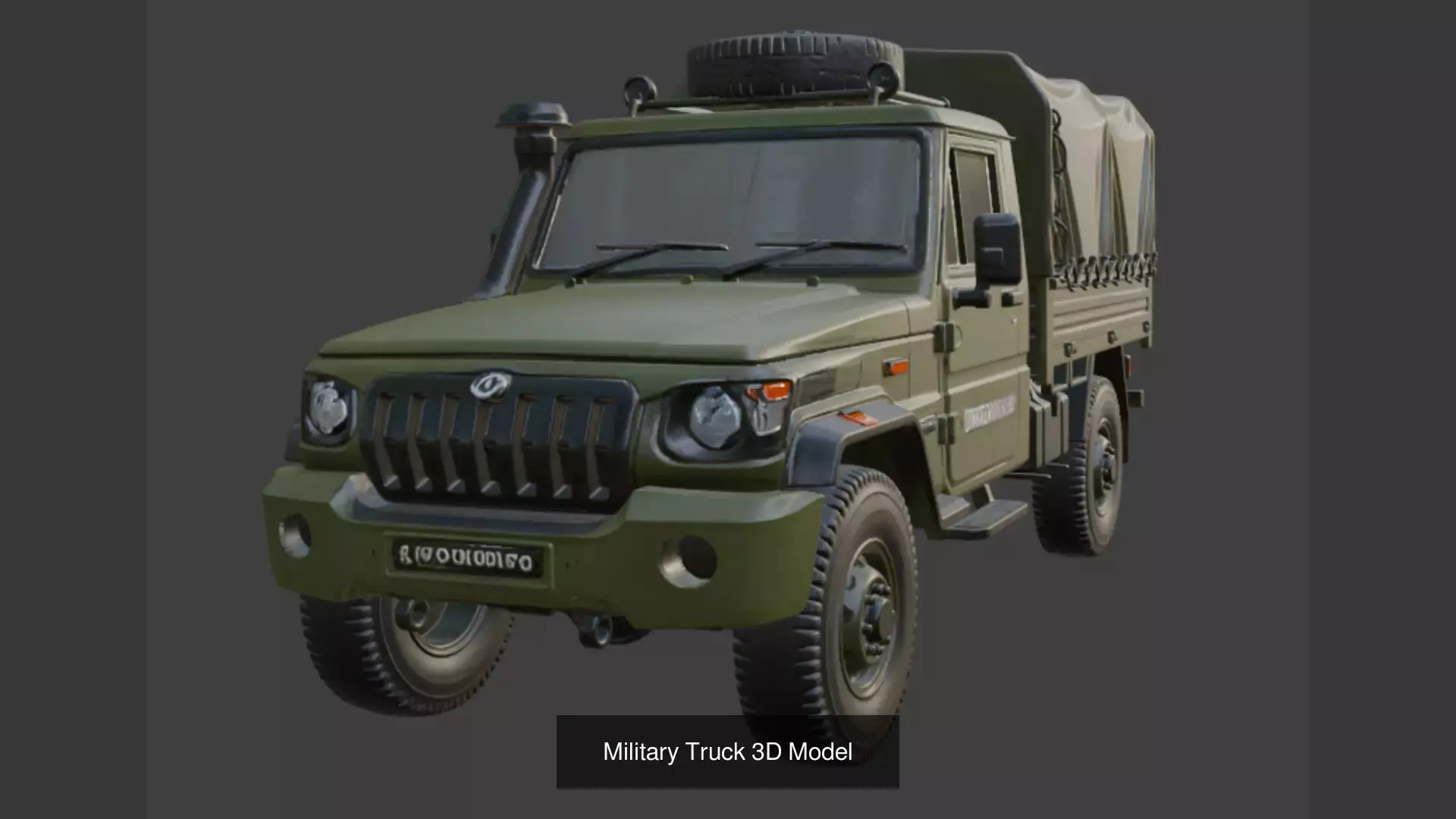 12 Military Truck Vehicle 3D Model 3D Model Collection_3