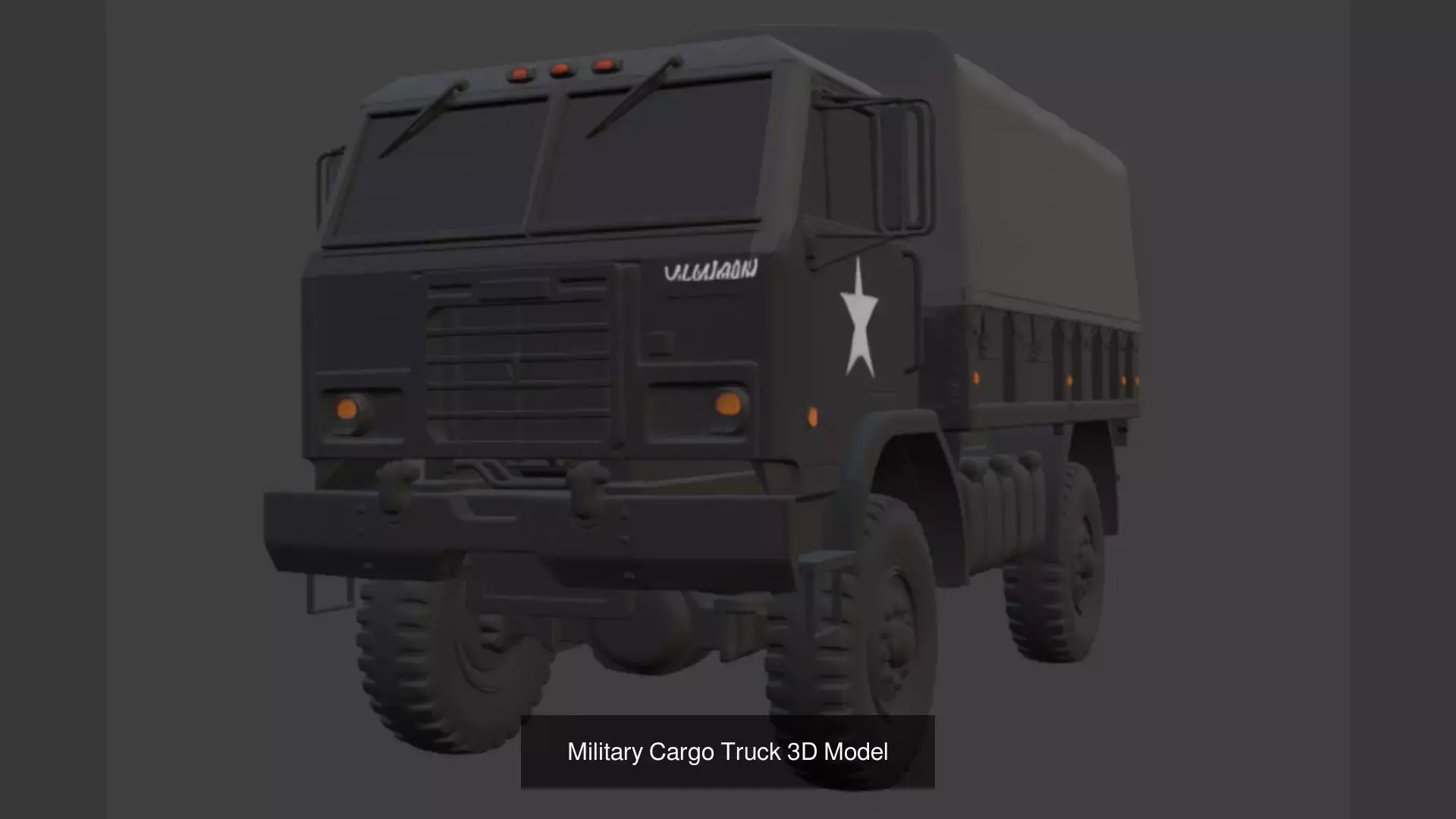 12 Military Truck Vehicle 3D Model 3D Model Collection_8