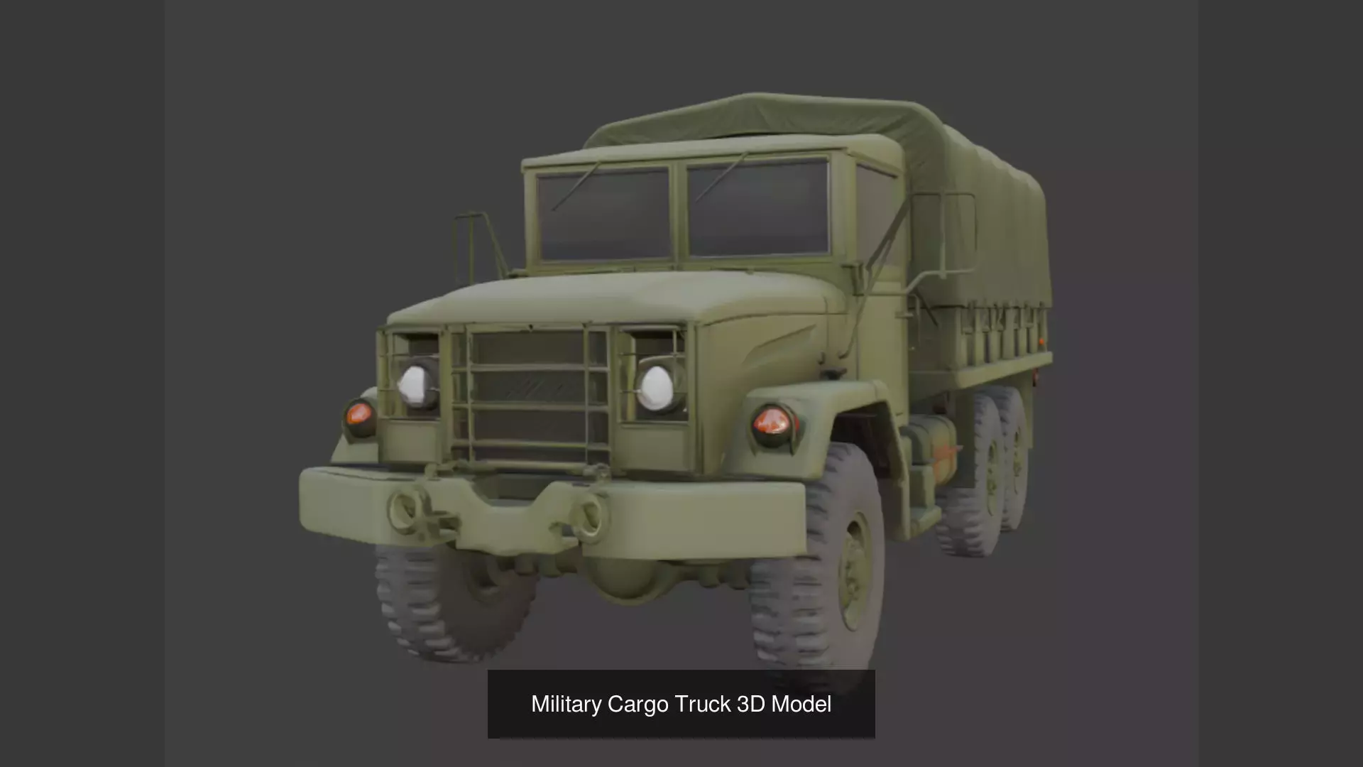 12 Military Truck Vehicle 3D Model 3D Model Collection_4