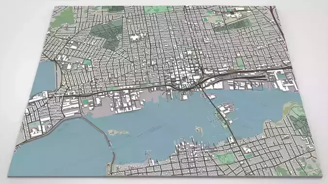 Cityscape New Bedford USA