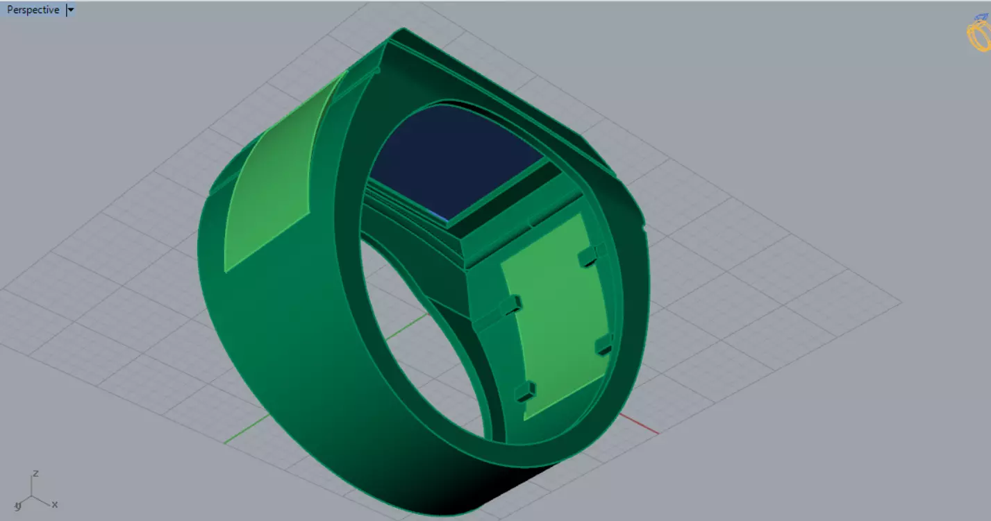 Lion and Sun Signet stl 3dm  Ring model mr0320 3D print model_9