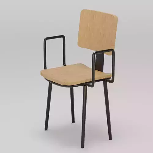 Chair  Metal  Wood  Game Ready PBR Textures