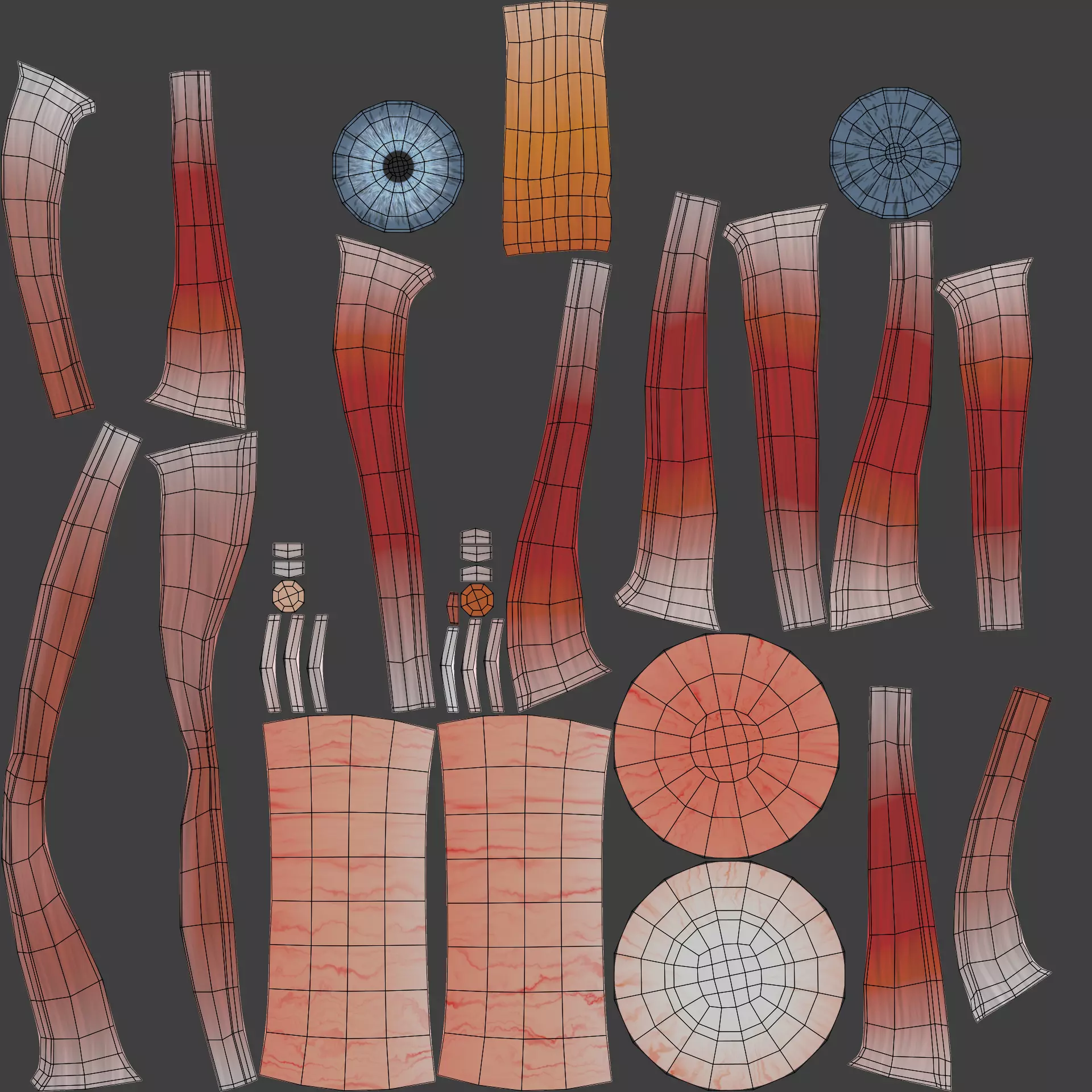 -Anatomy Models- Low-poly 3D model_23