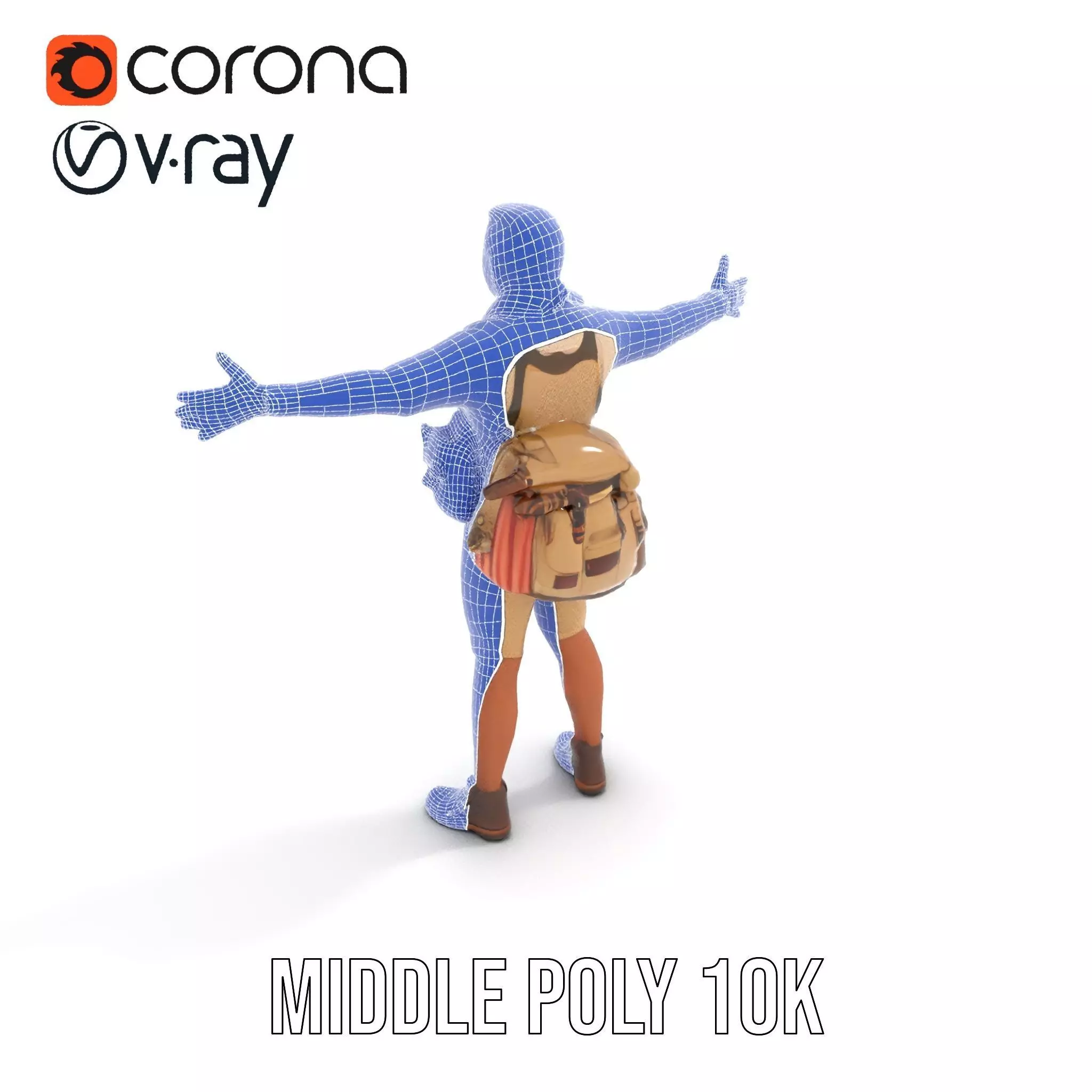 Adventurer Outfit Explorer model pack Low-poly 3D model_17