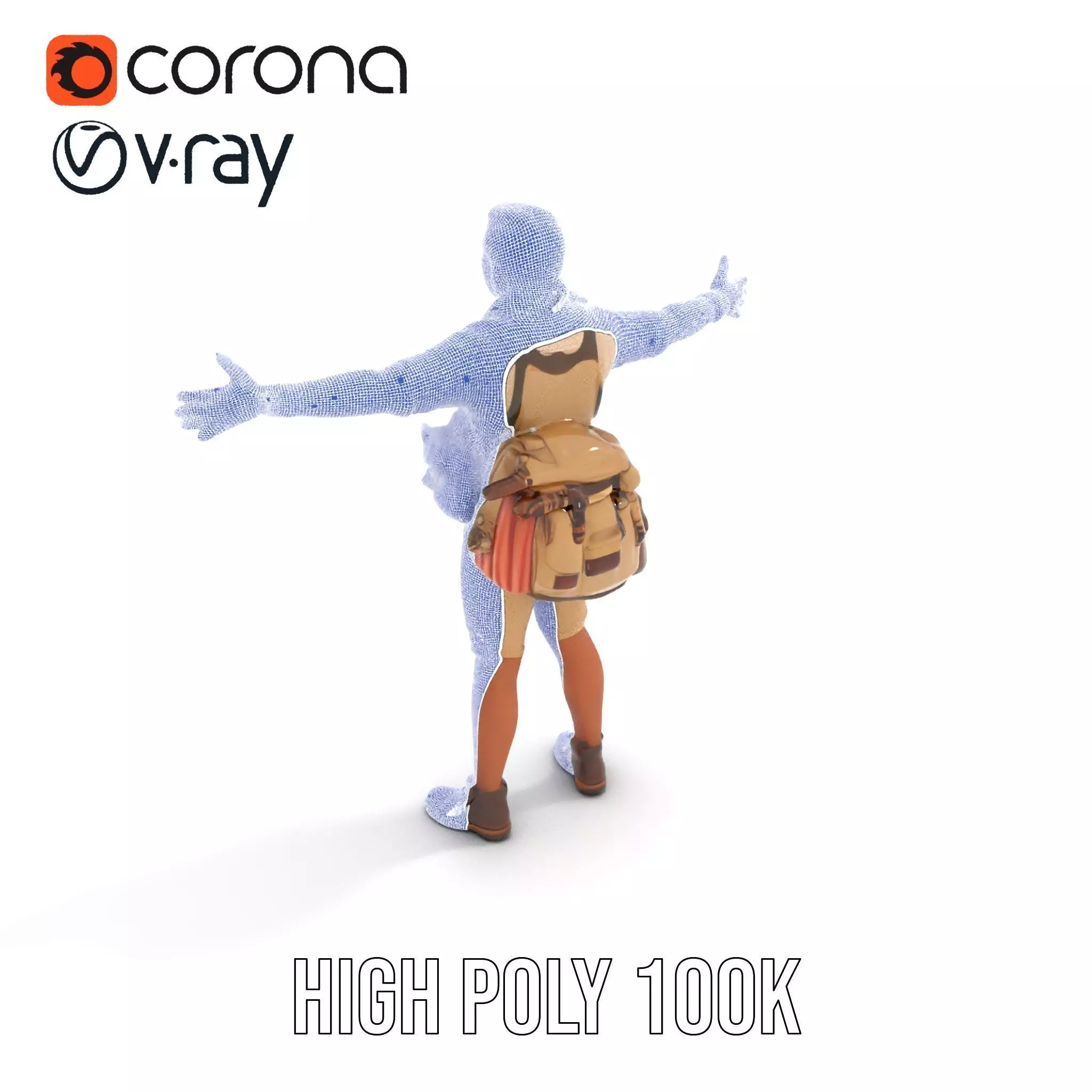 Adventurer Outfit Explorer model pack Low-poly 3D model_25